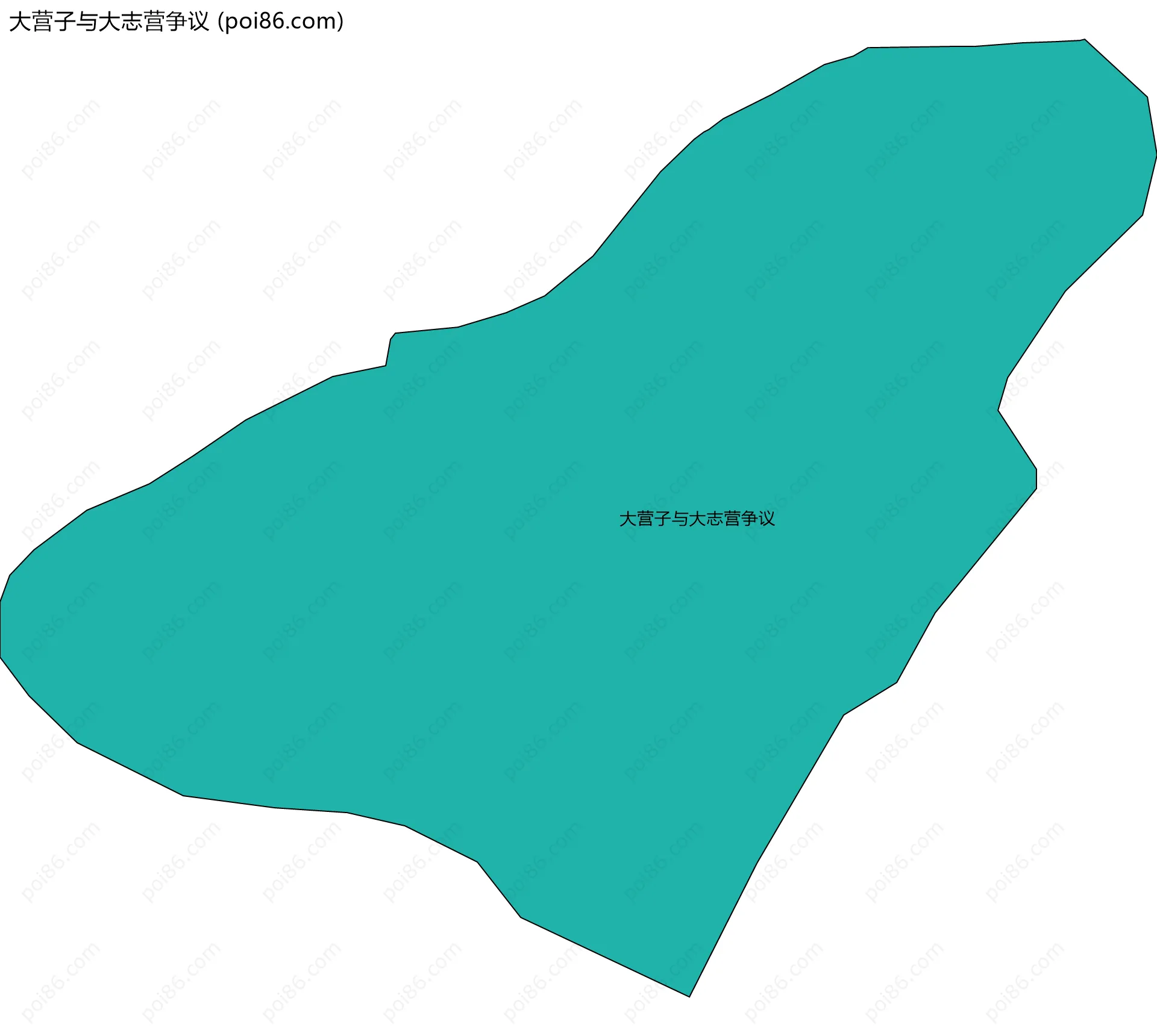 大营子与大志营争议边界地图