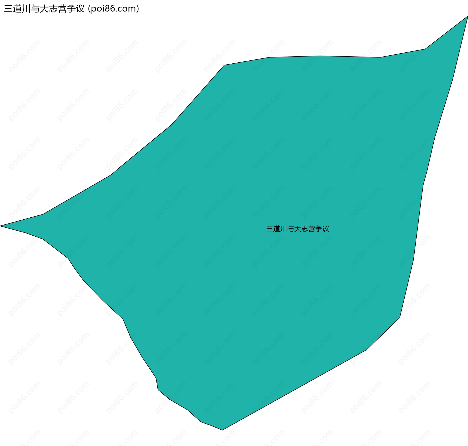 三道川与大志营争议边界地图