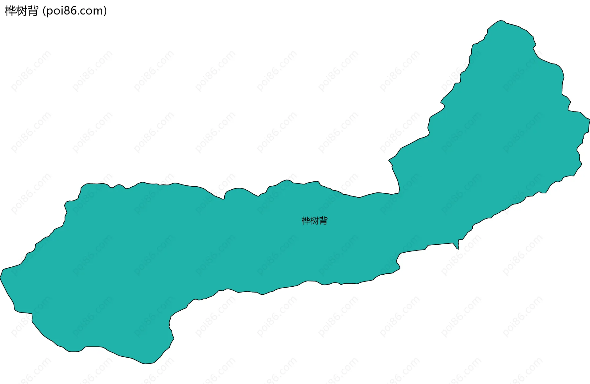 桦树背边界地图