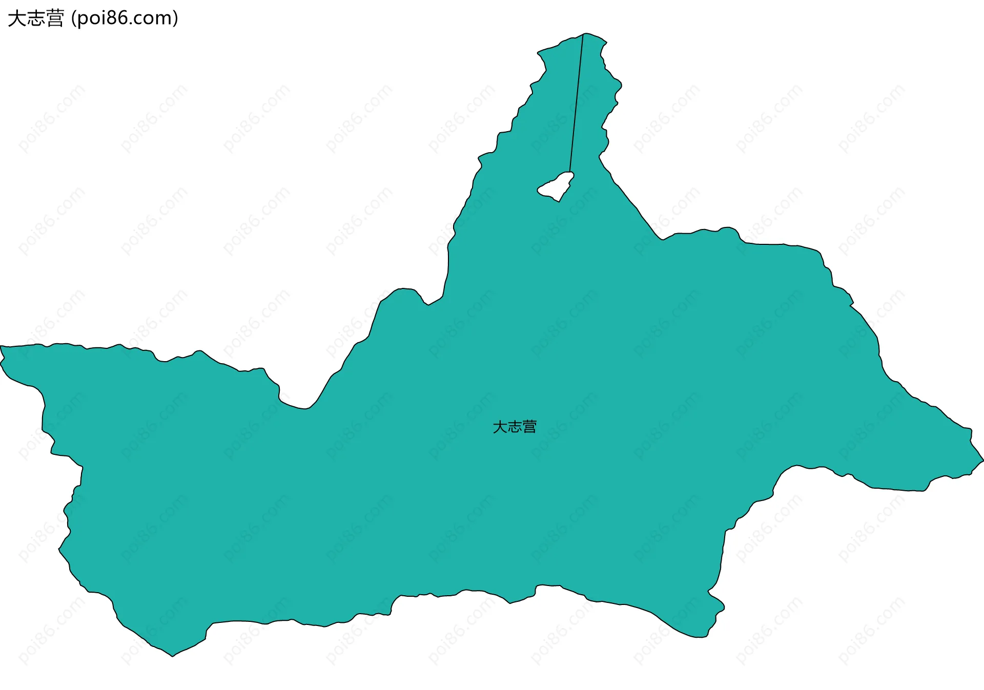 大志营边界地图