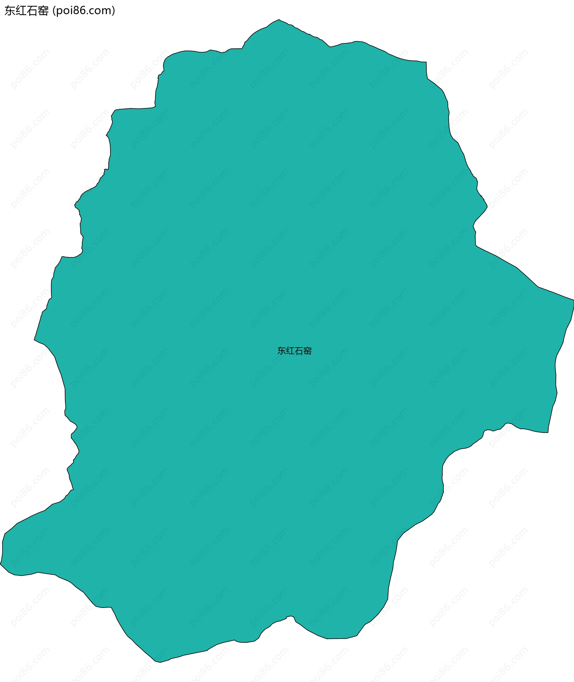 东红石窑边界地图