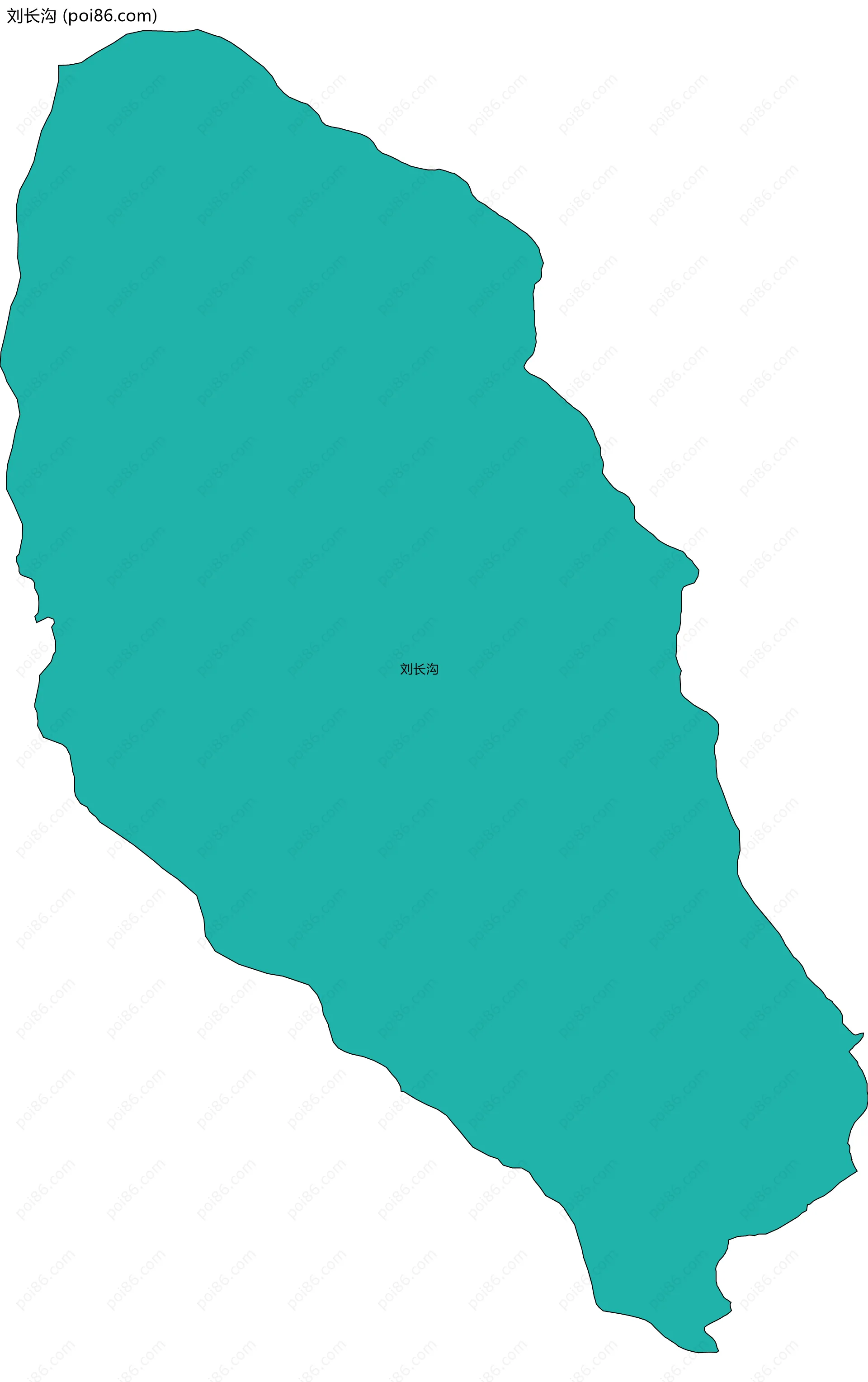 刘长沟边界地图