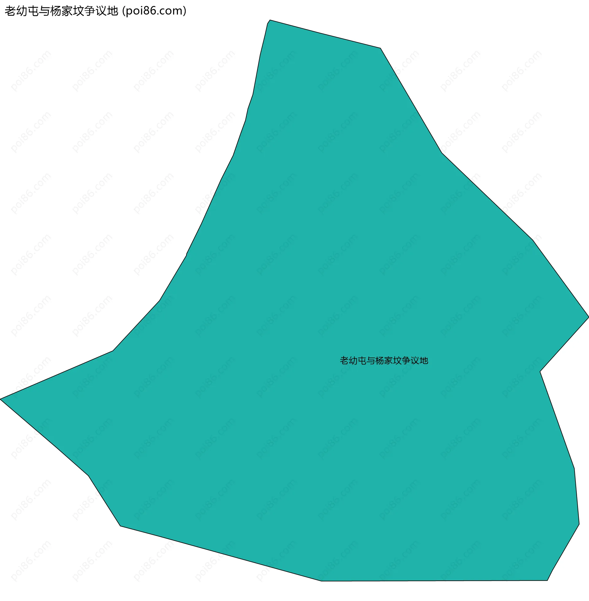 老幼屯与杨家坟争议地边界地图