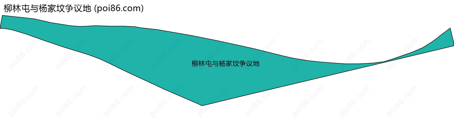 柳林屯与杨家坟争议地边界地图