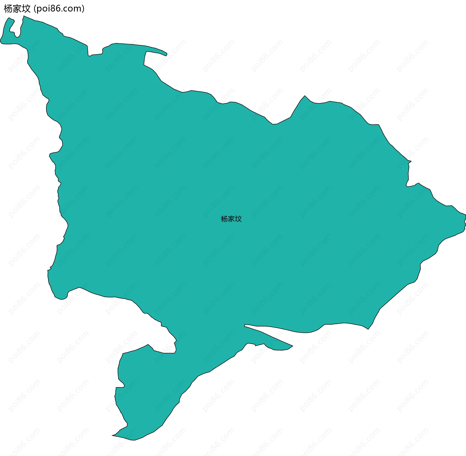 杨家坟边界地图