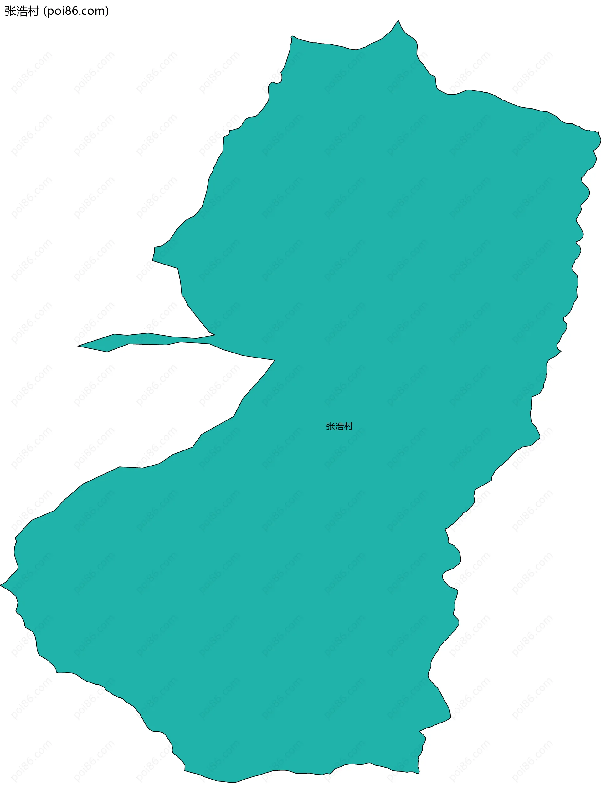 张浩村边界地图