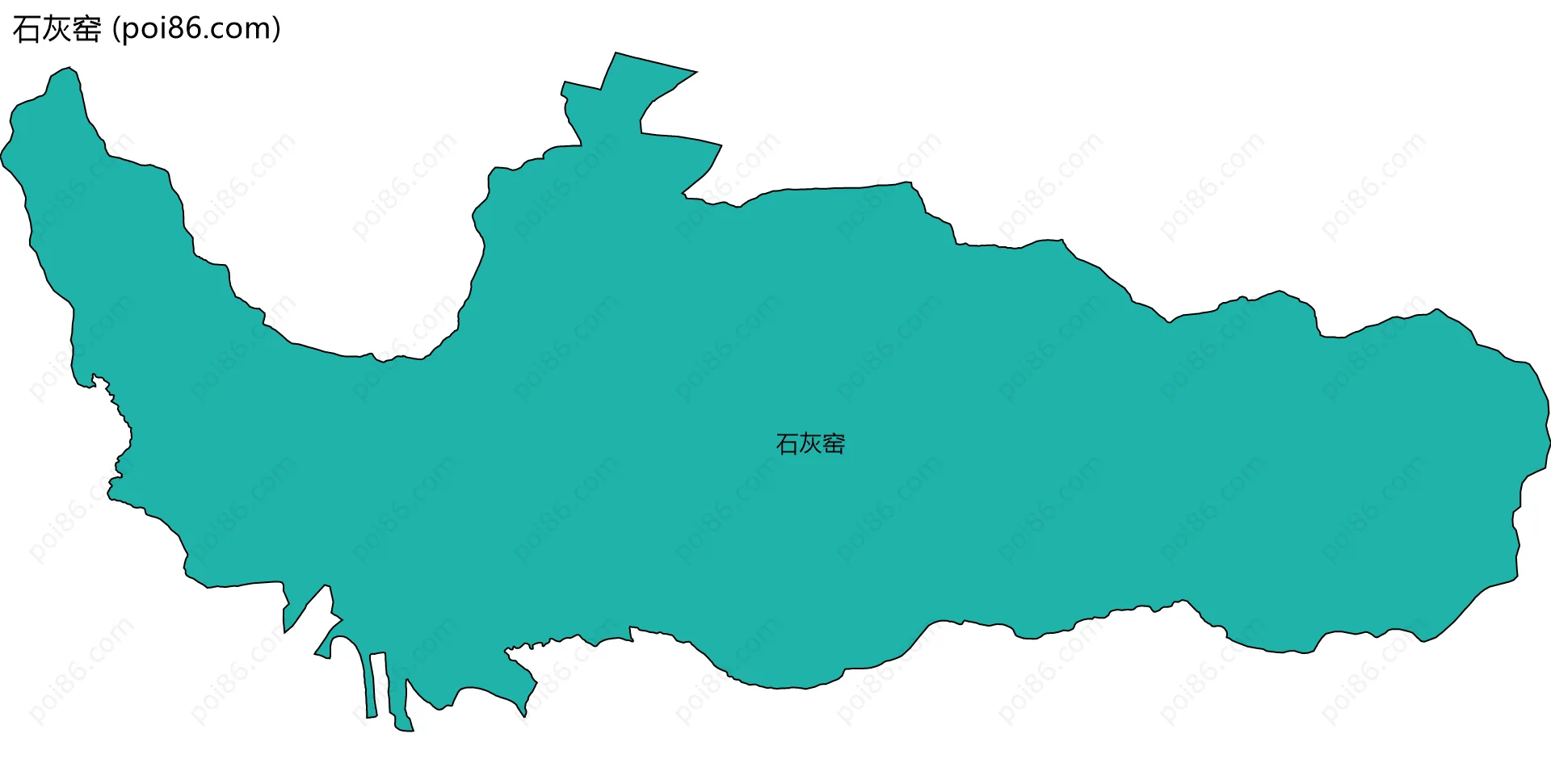 石灰窑边界地图