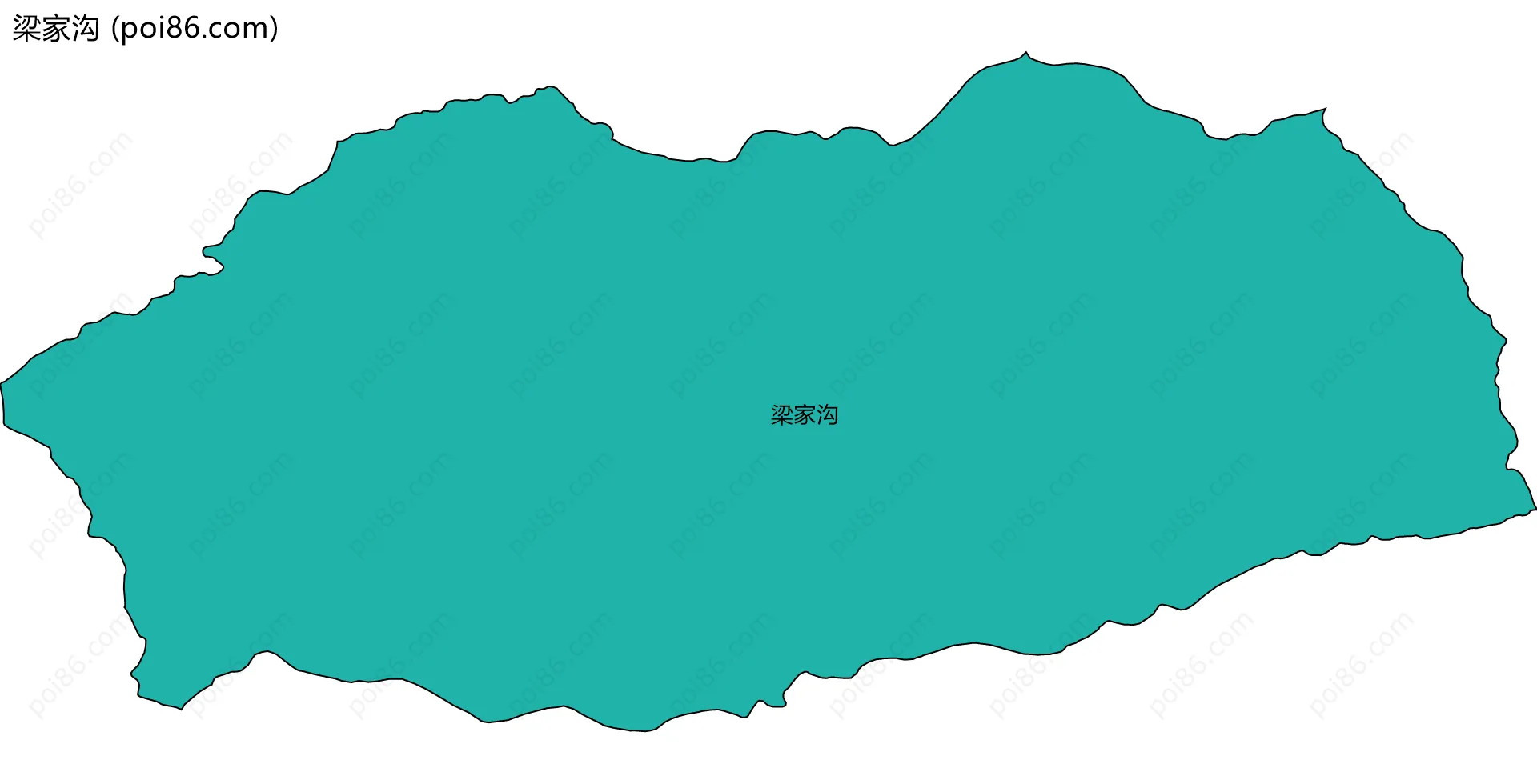 梁家沟边界地图