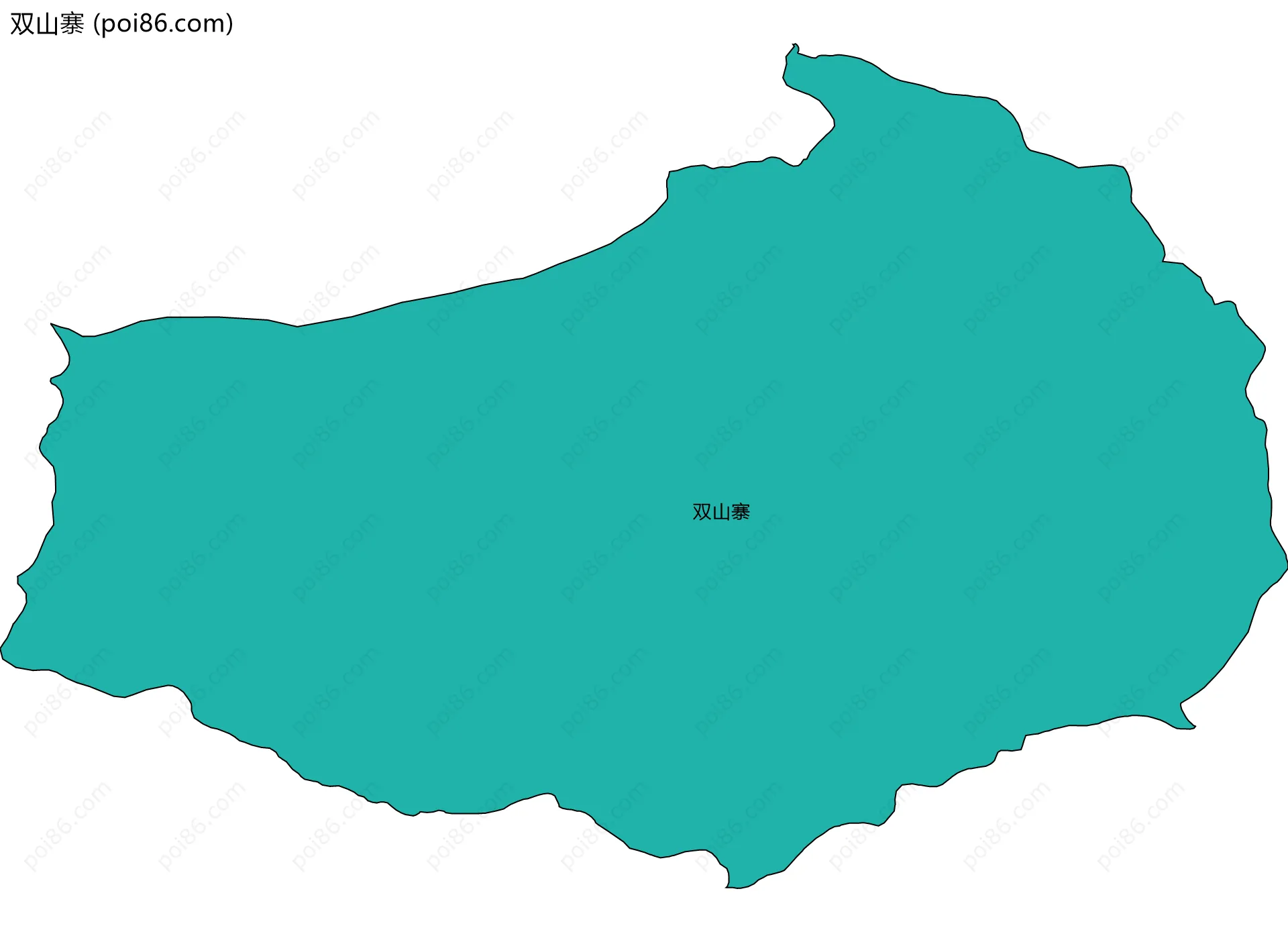 双山寨边界地图