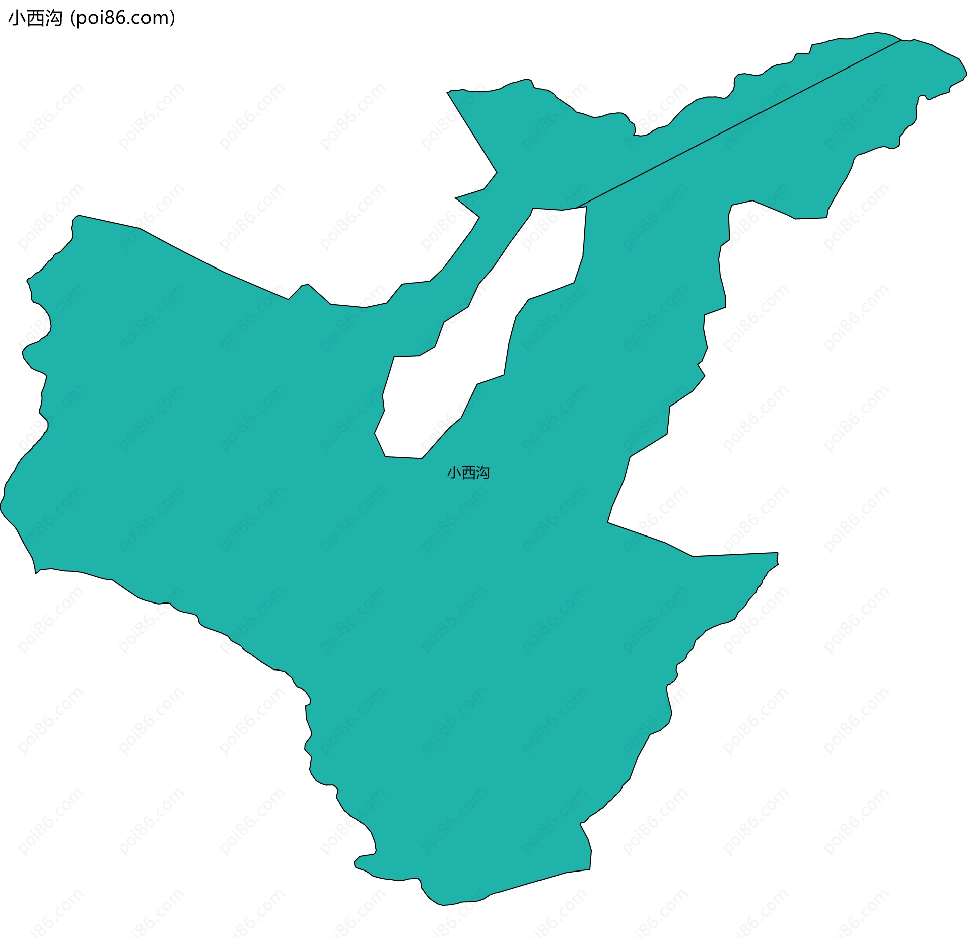小西沟边界地图