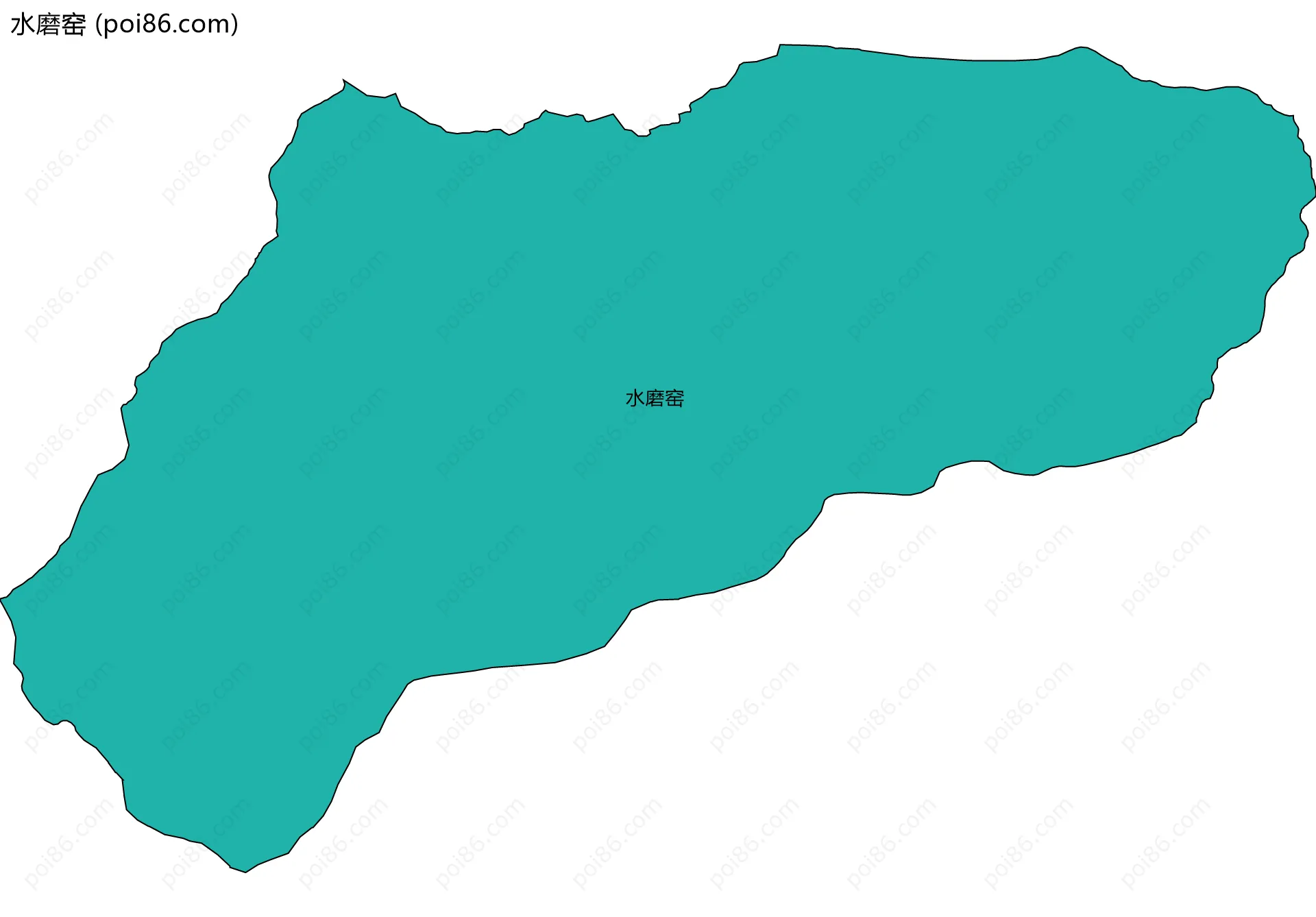 水磨窑边界地图