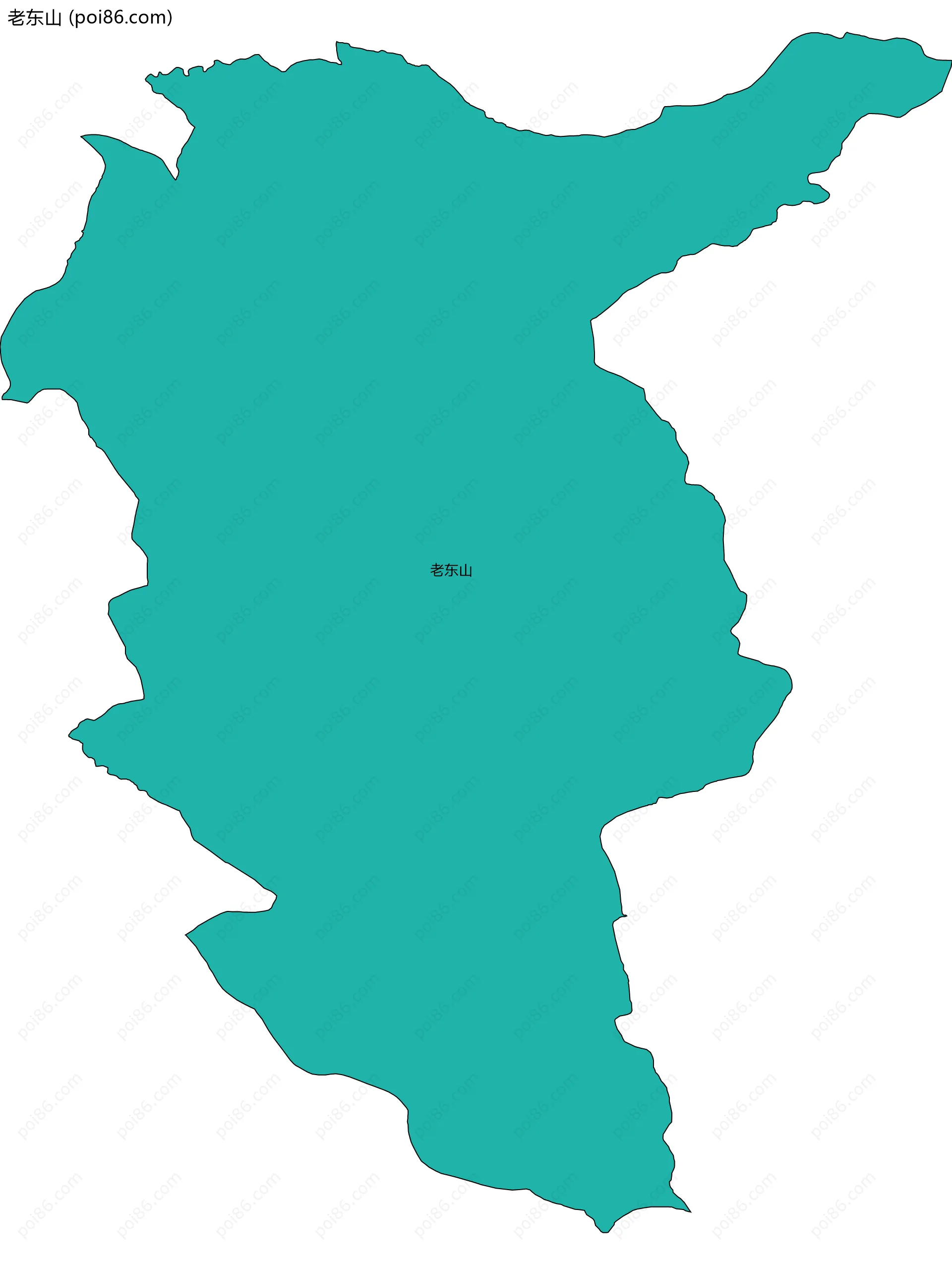 老东山边界地图