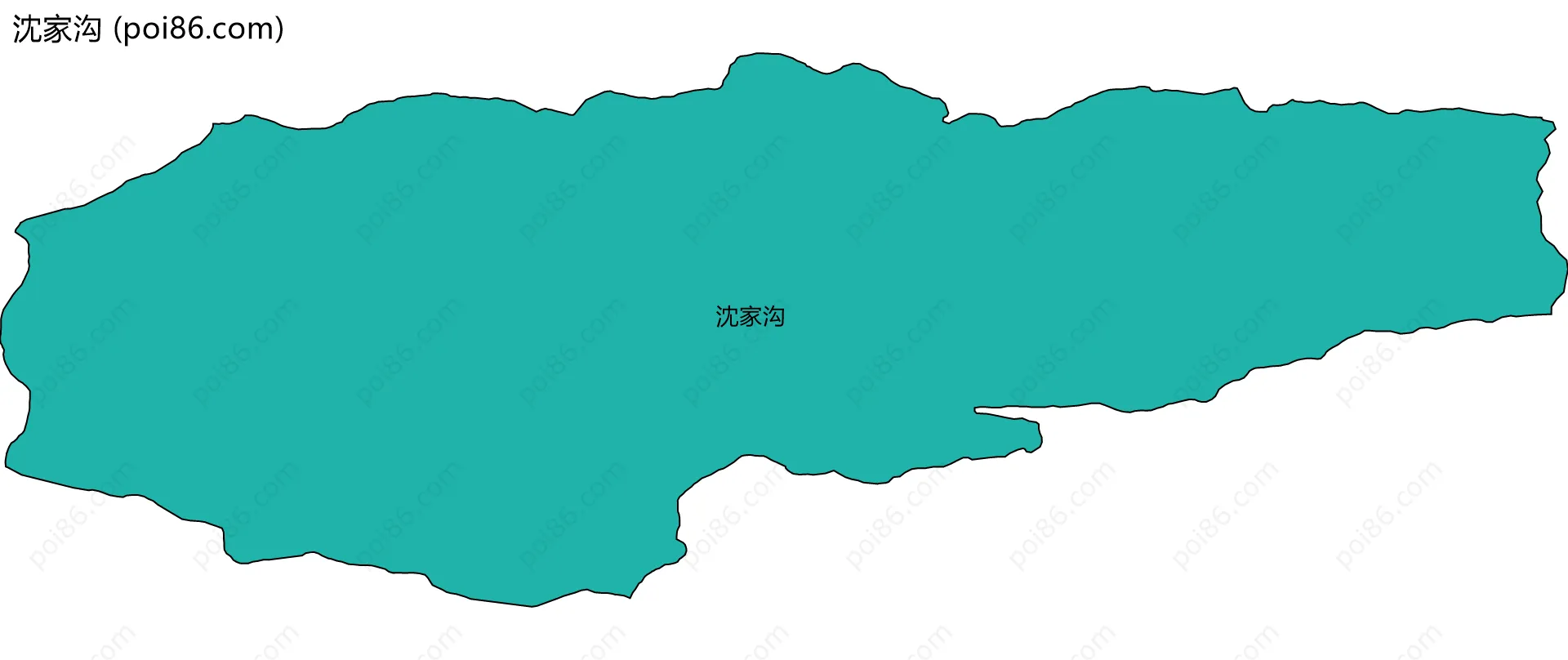 沈家沟边界地图