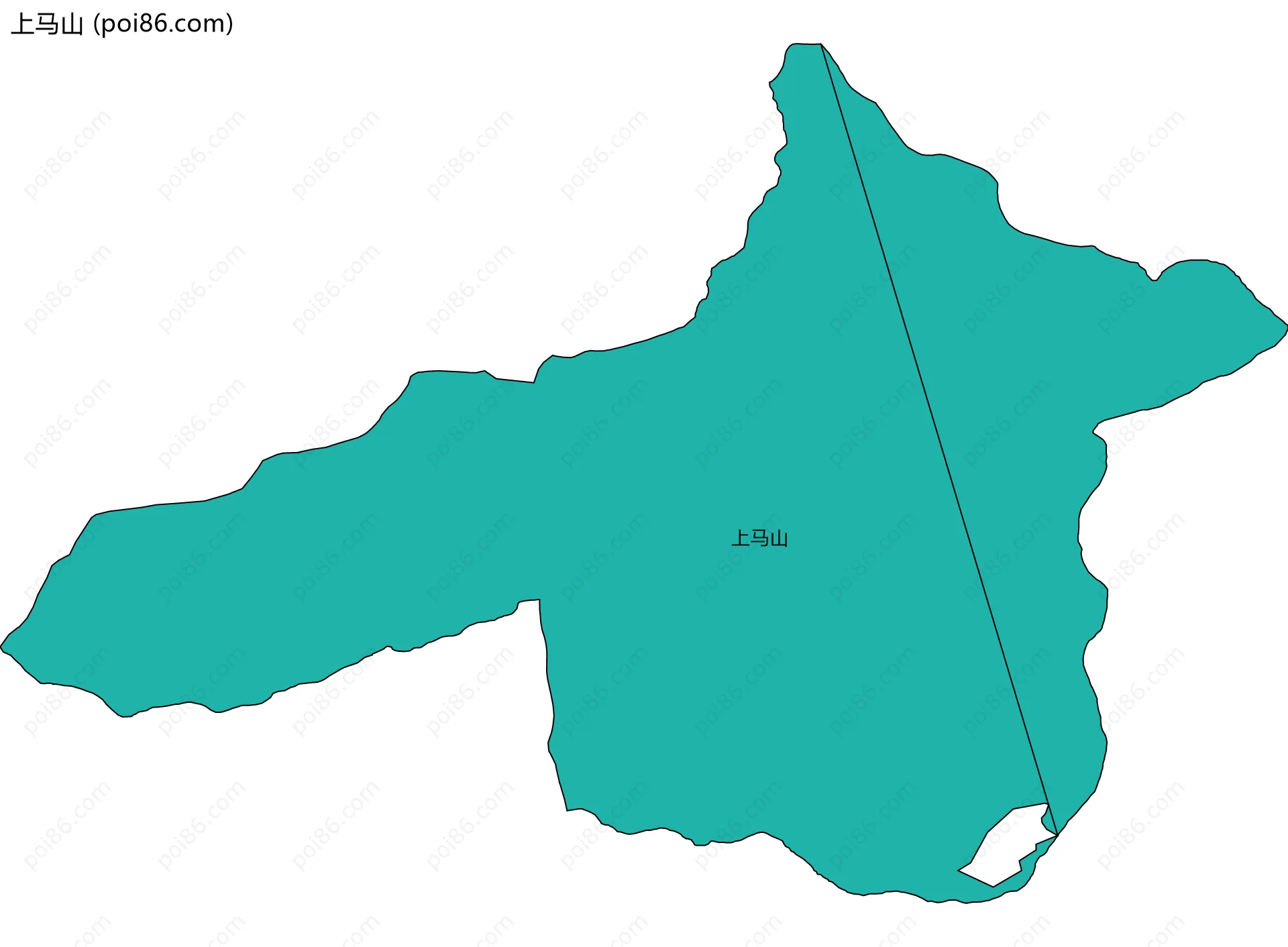 上马山边界地图