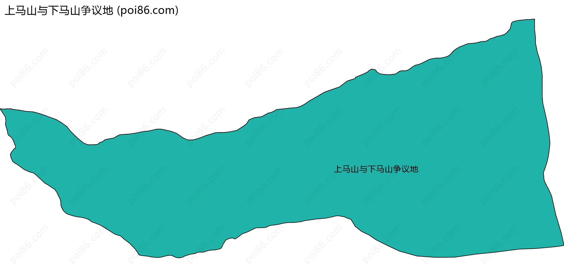 上马山与下马山争议地边界地图