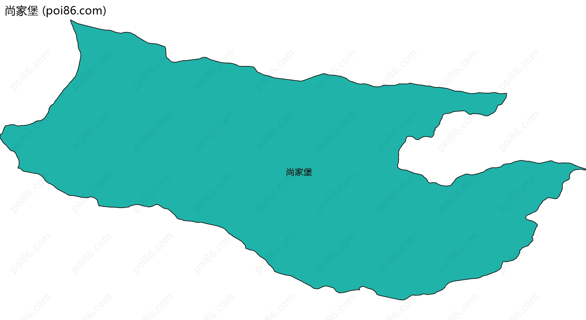 尚家堡边界地图