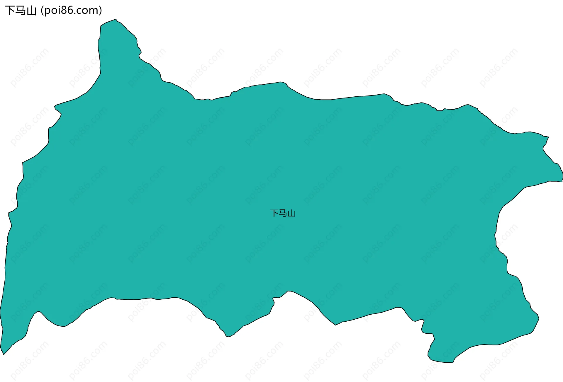 下马山边界地图