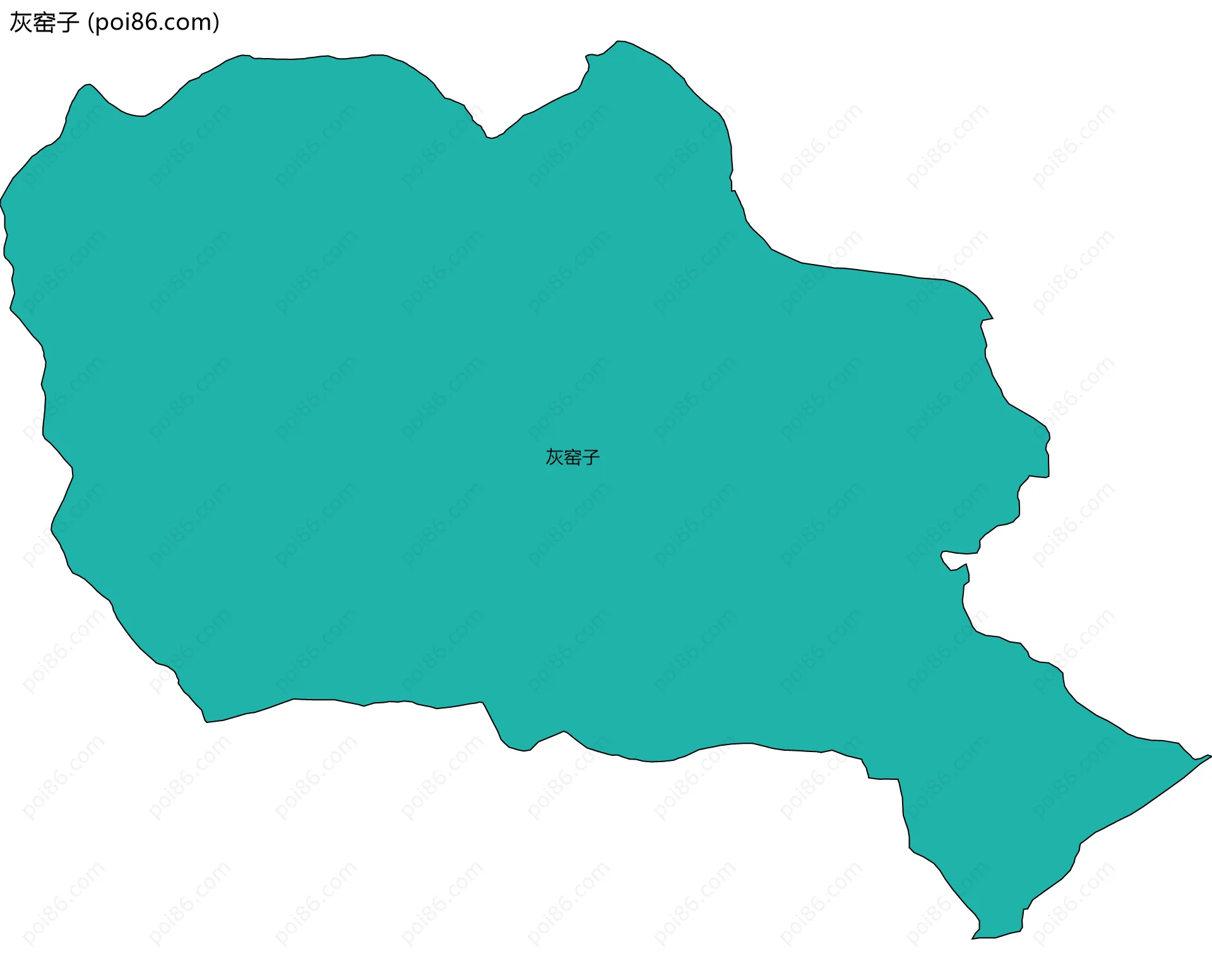 灰窑子边界地图