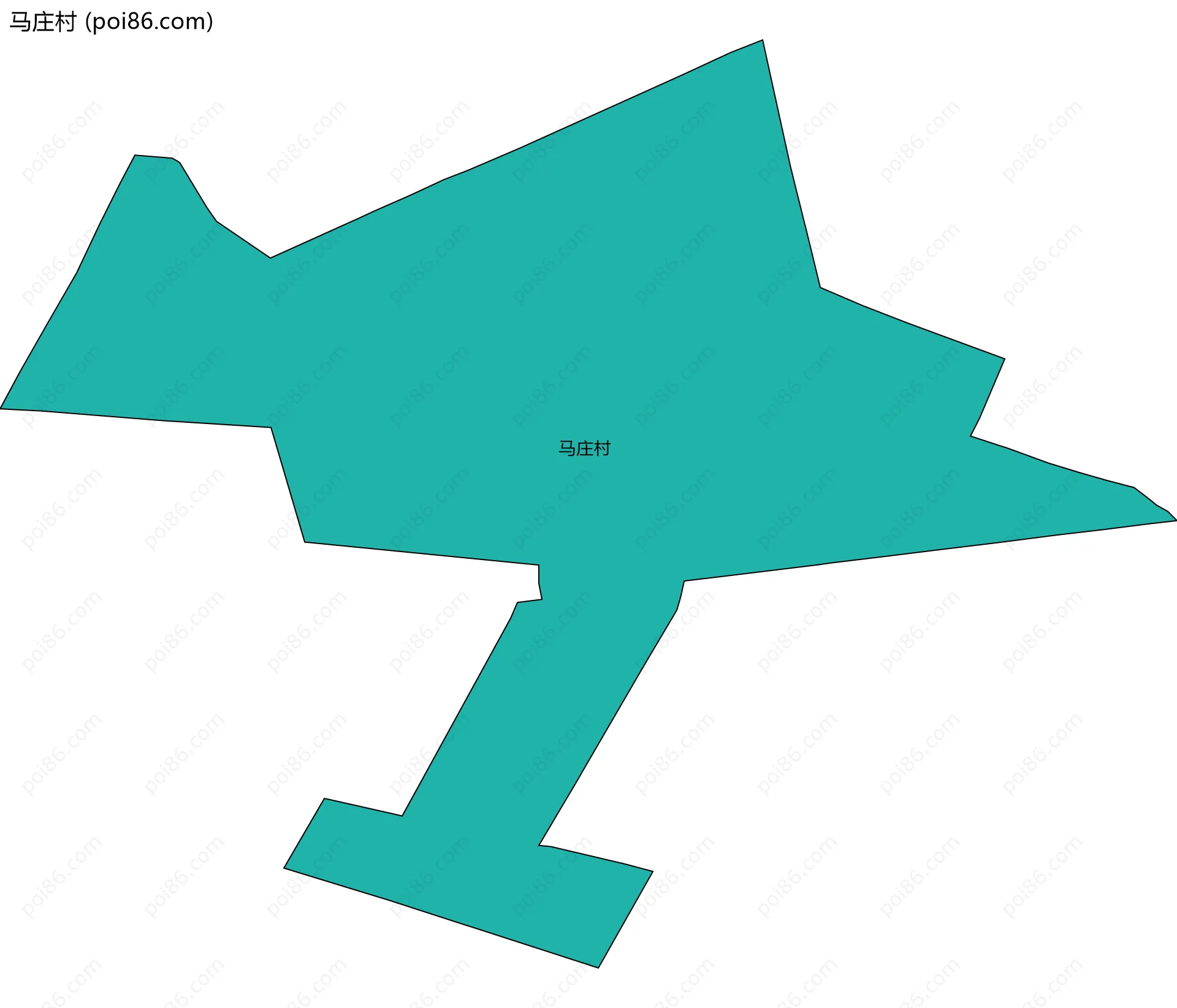 马庄村边界地图