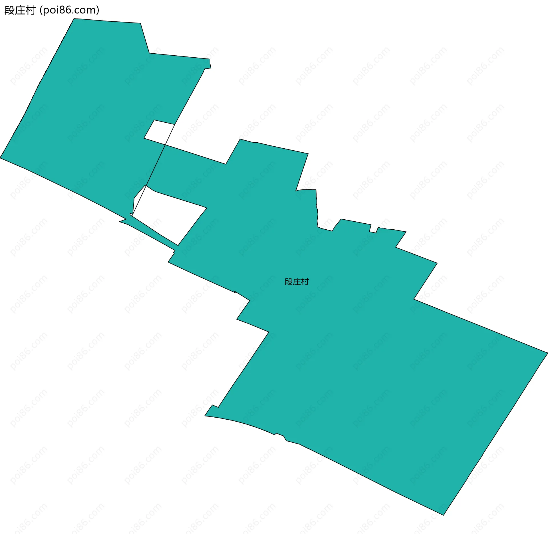 段庄村边界地图