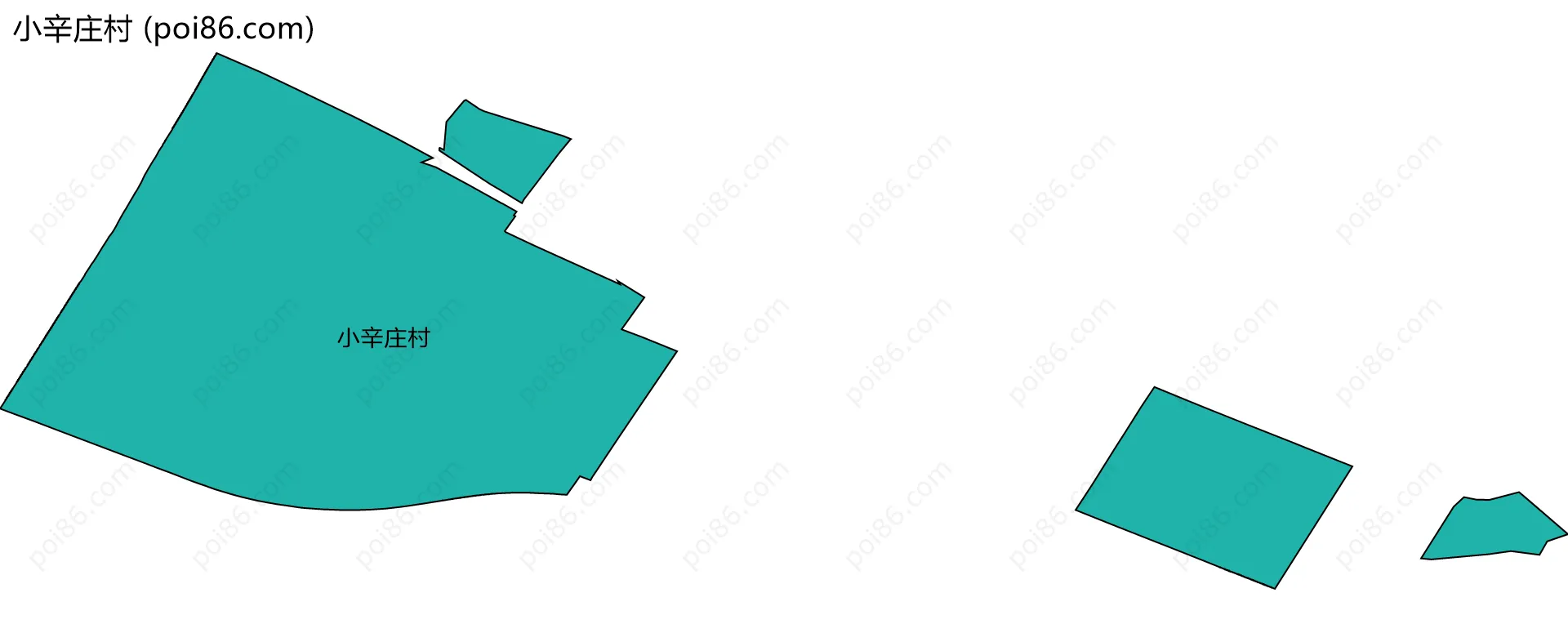 小辛庄村边界地图