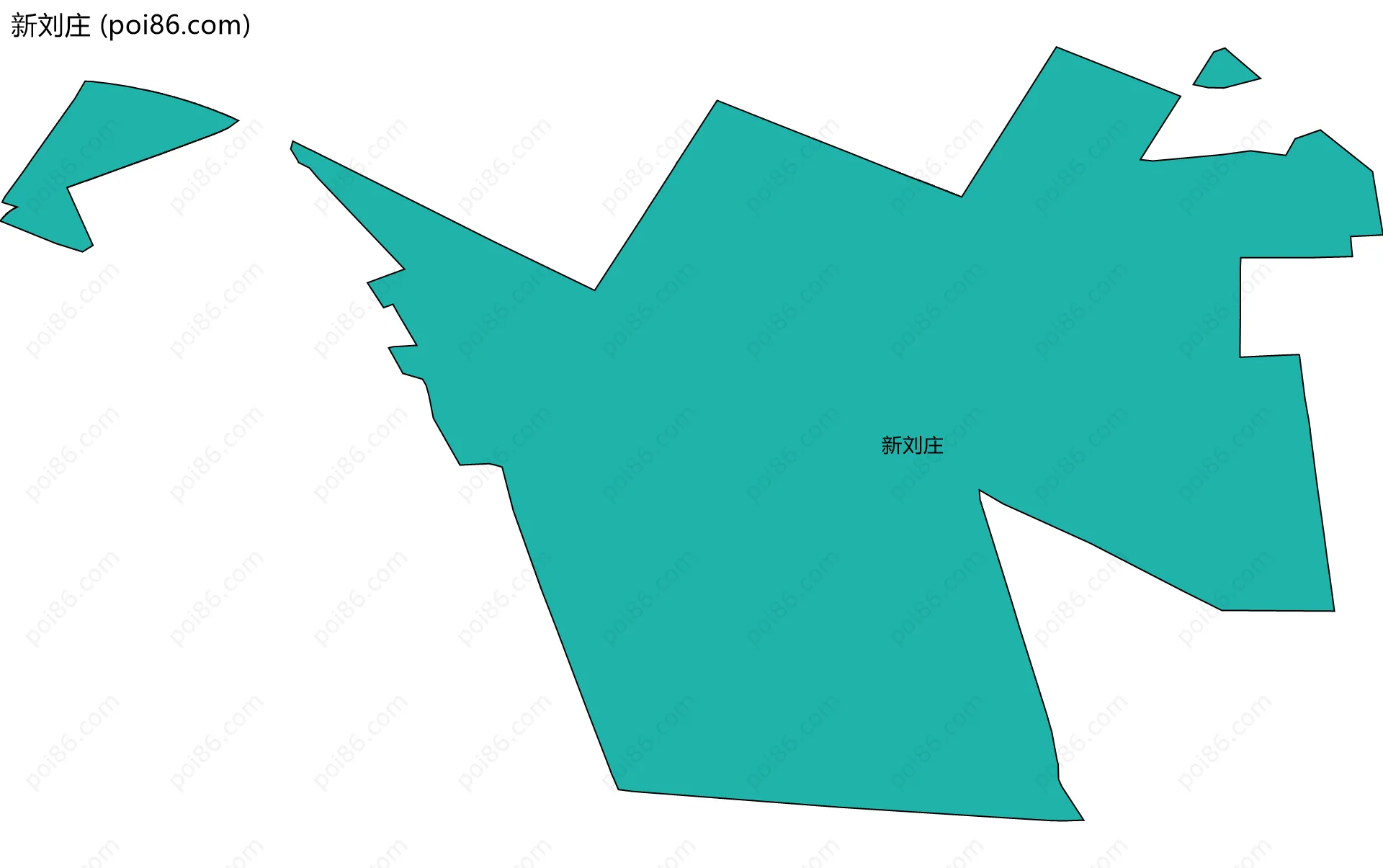 新刘庄边界地图