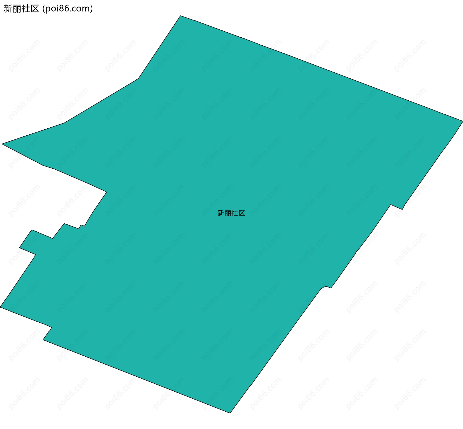 新丽社区边界地图