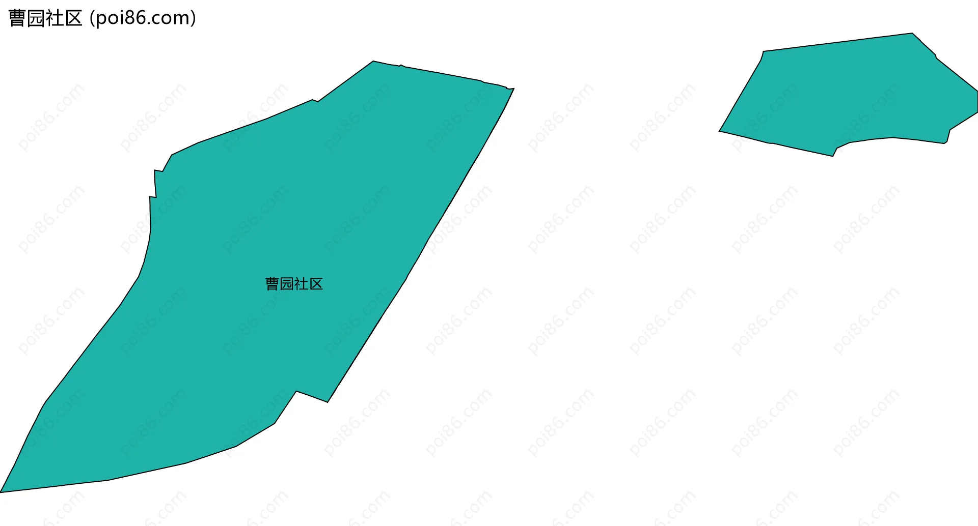 曹园社区边界地图