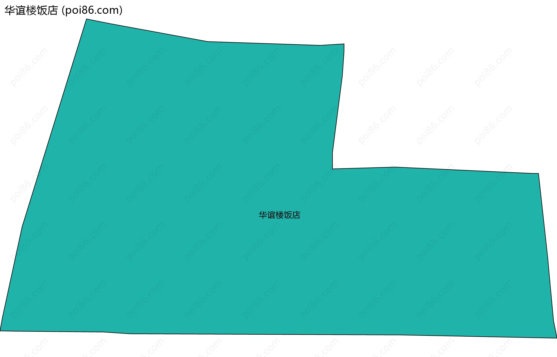 华谊楼饭店边界地图