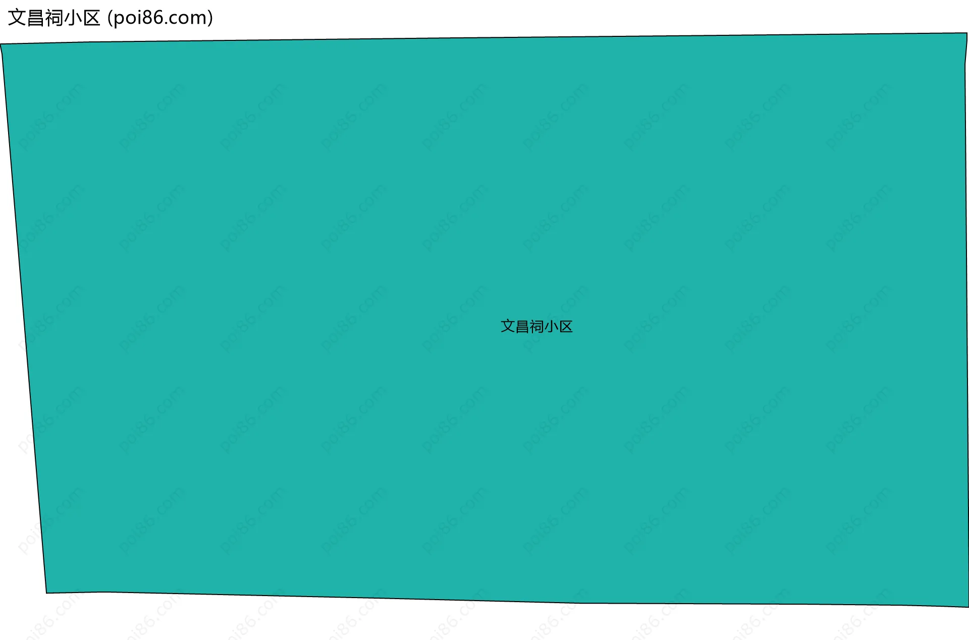 文昌祠小区边界地图