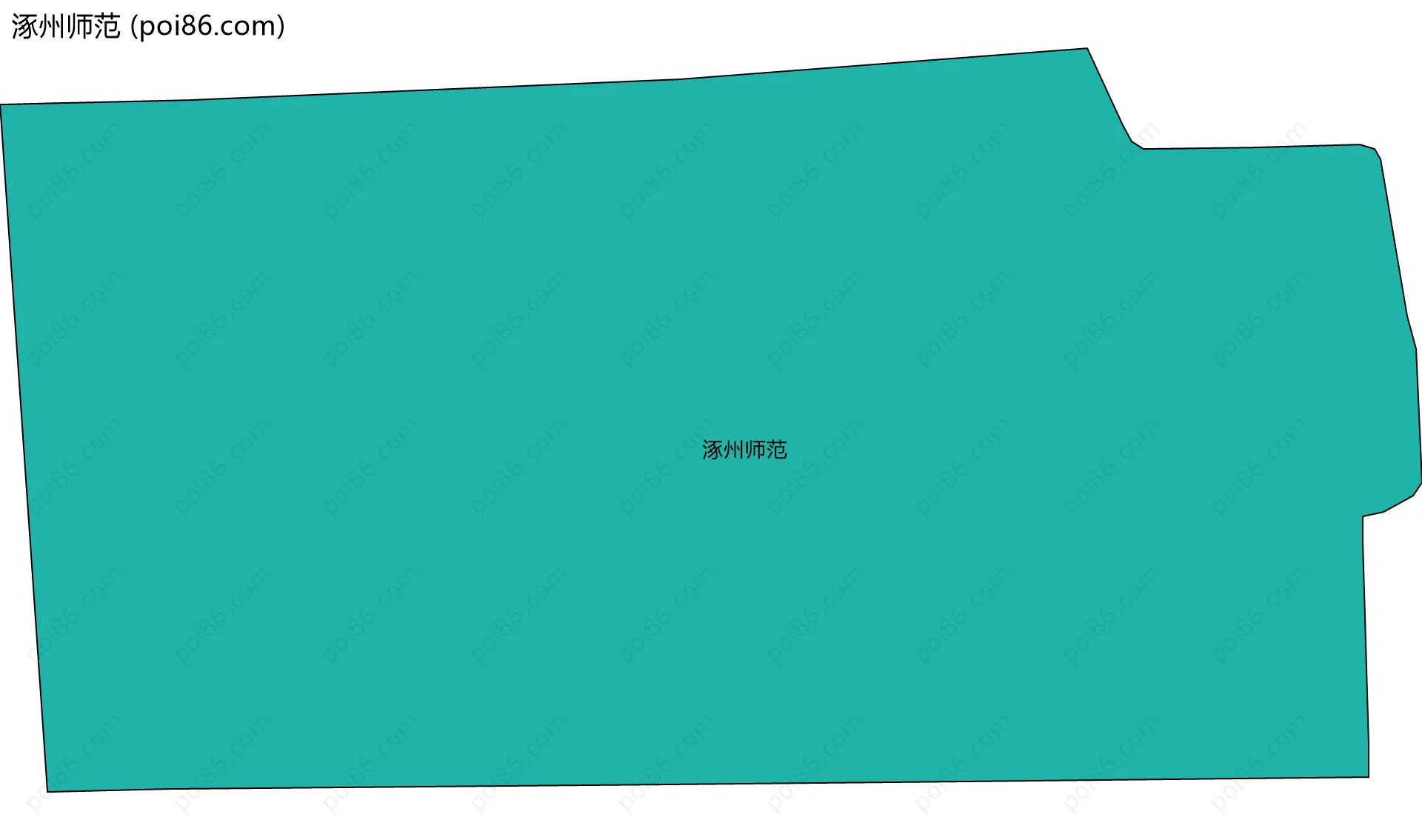 涿州师范边界地图