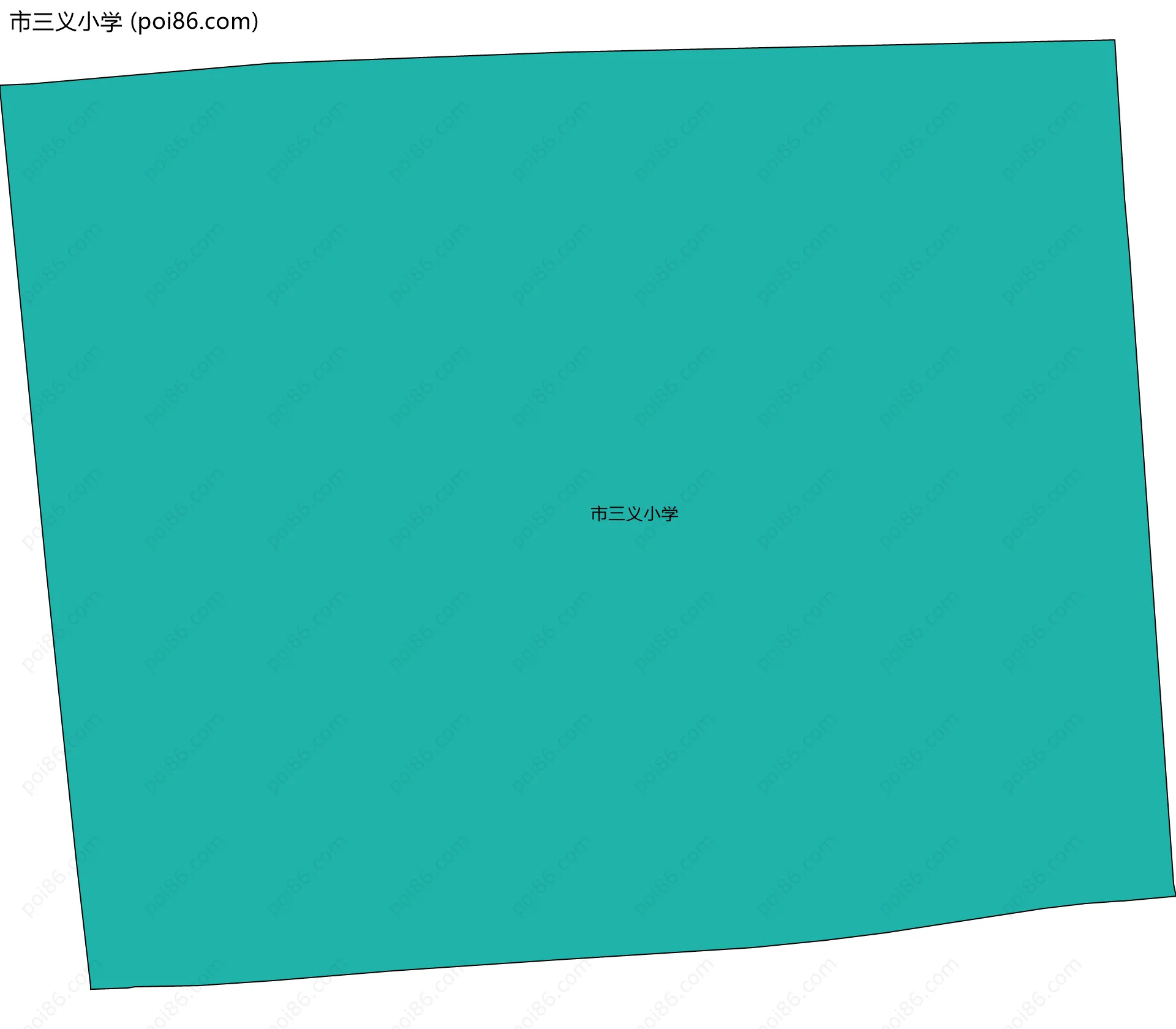 市三义小学边界地图