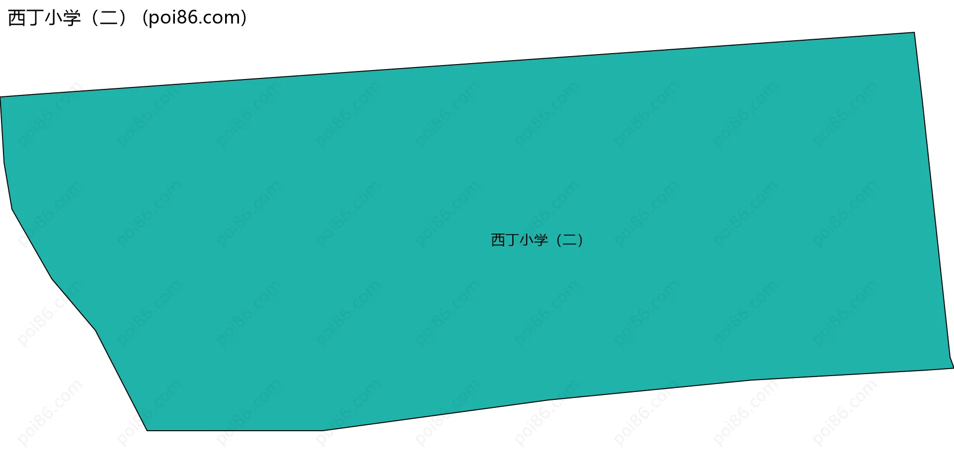 西丁小学（二）边界地图
