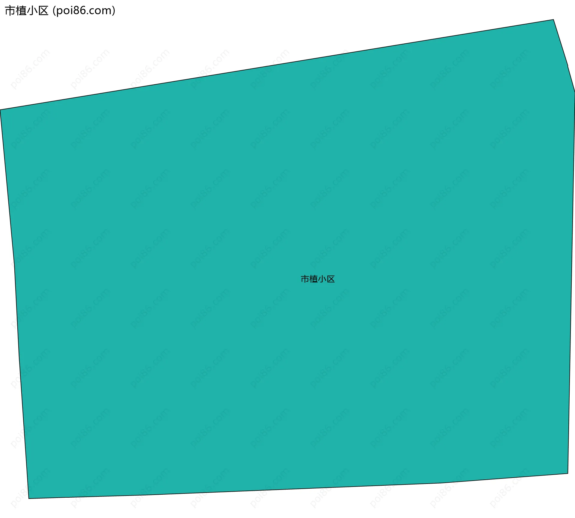 市植小区边界地图
