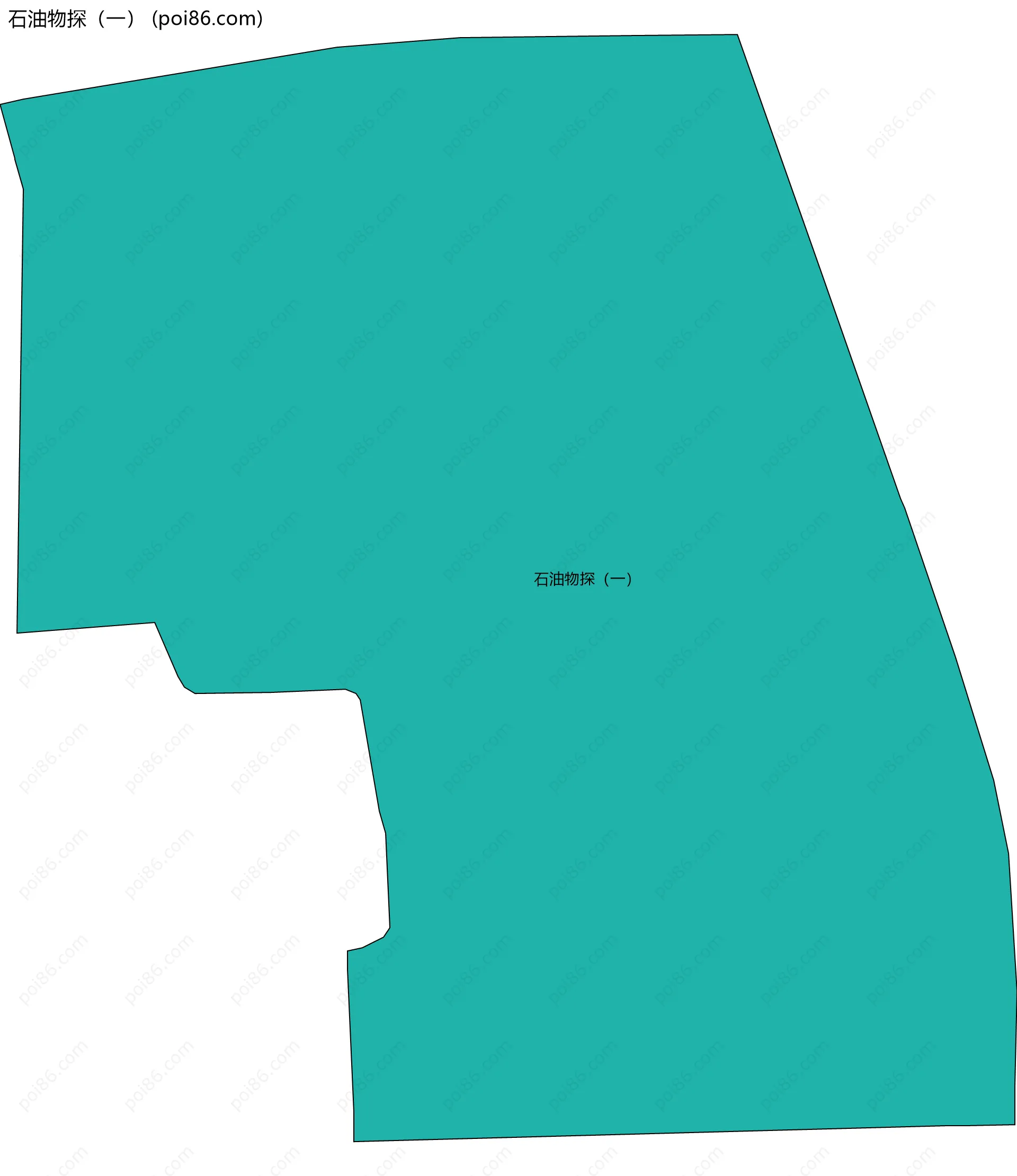 石油物探（一）边界地图