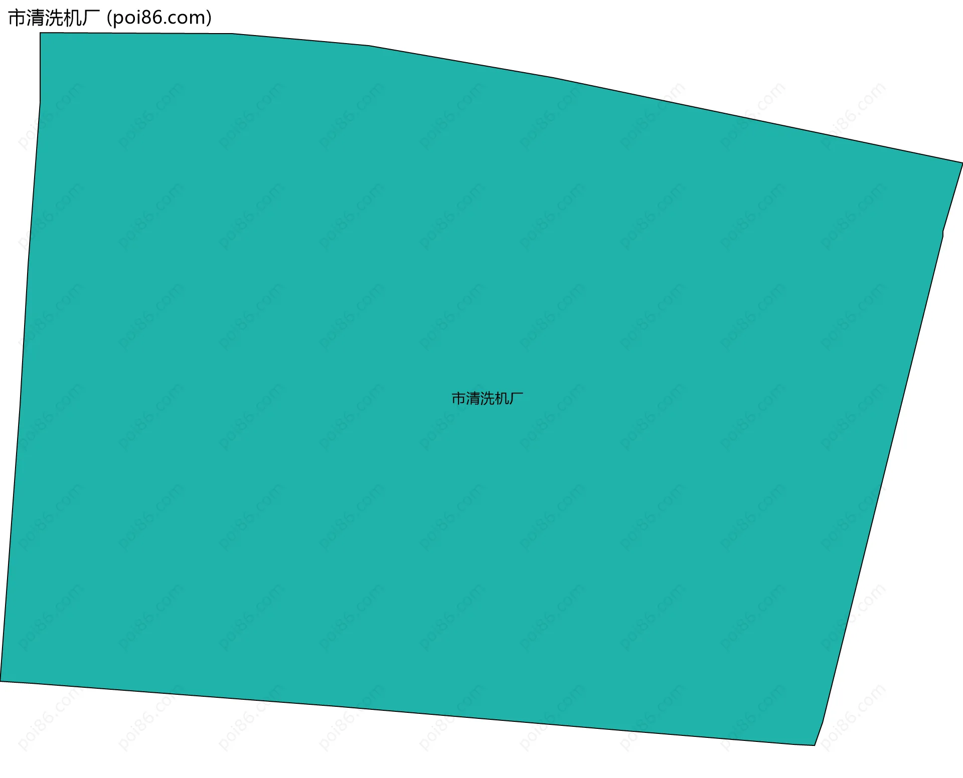 市清洗机厂边界地图