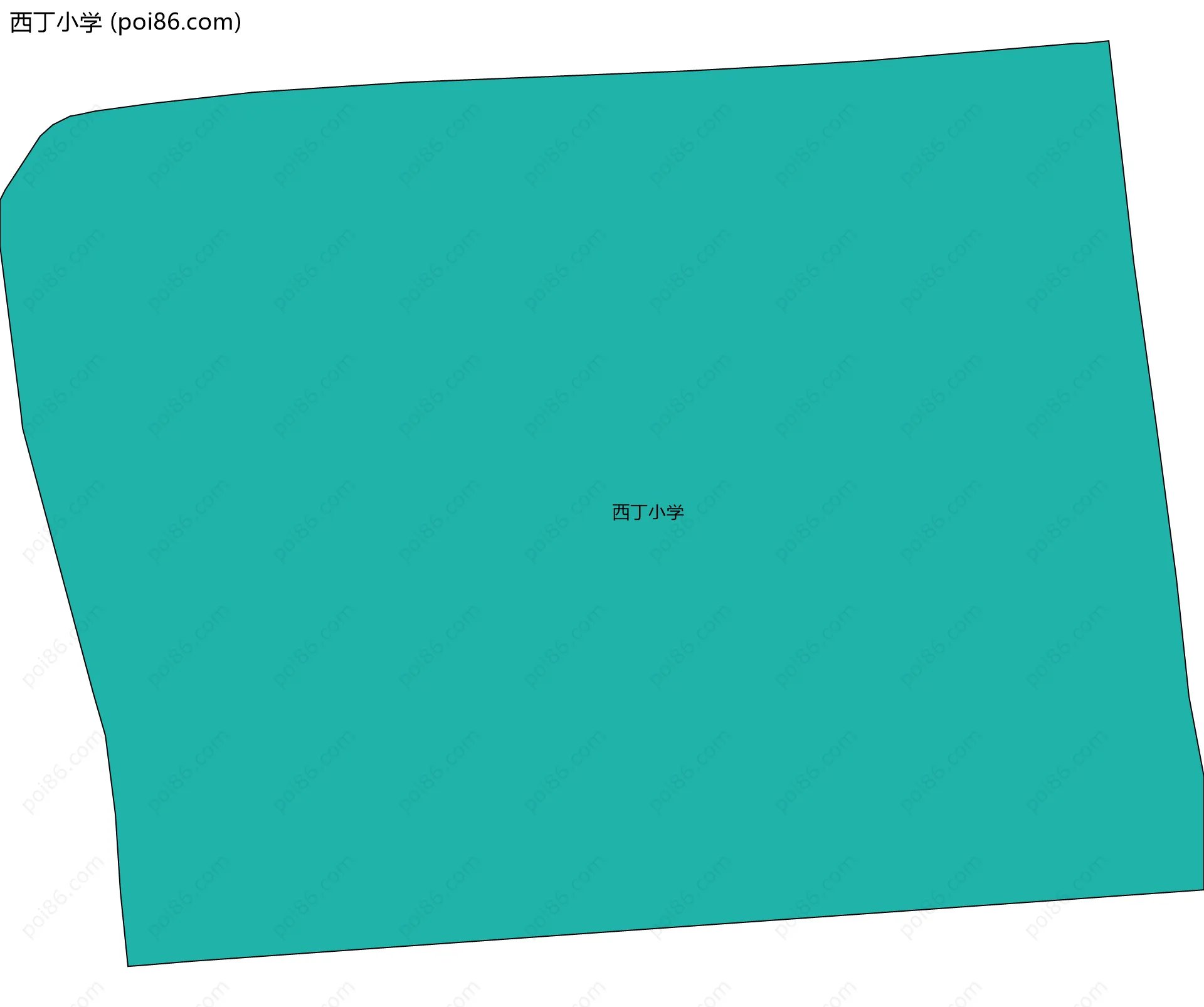 西丁小学边界地图