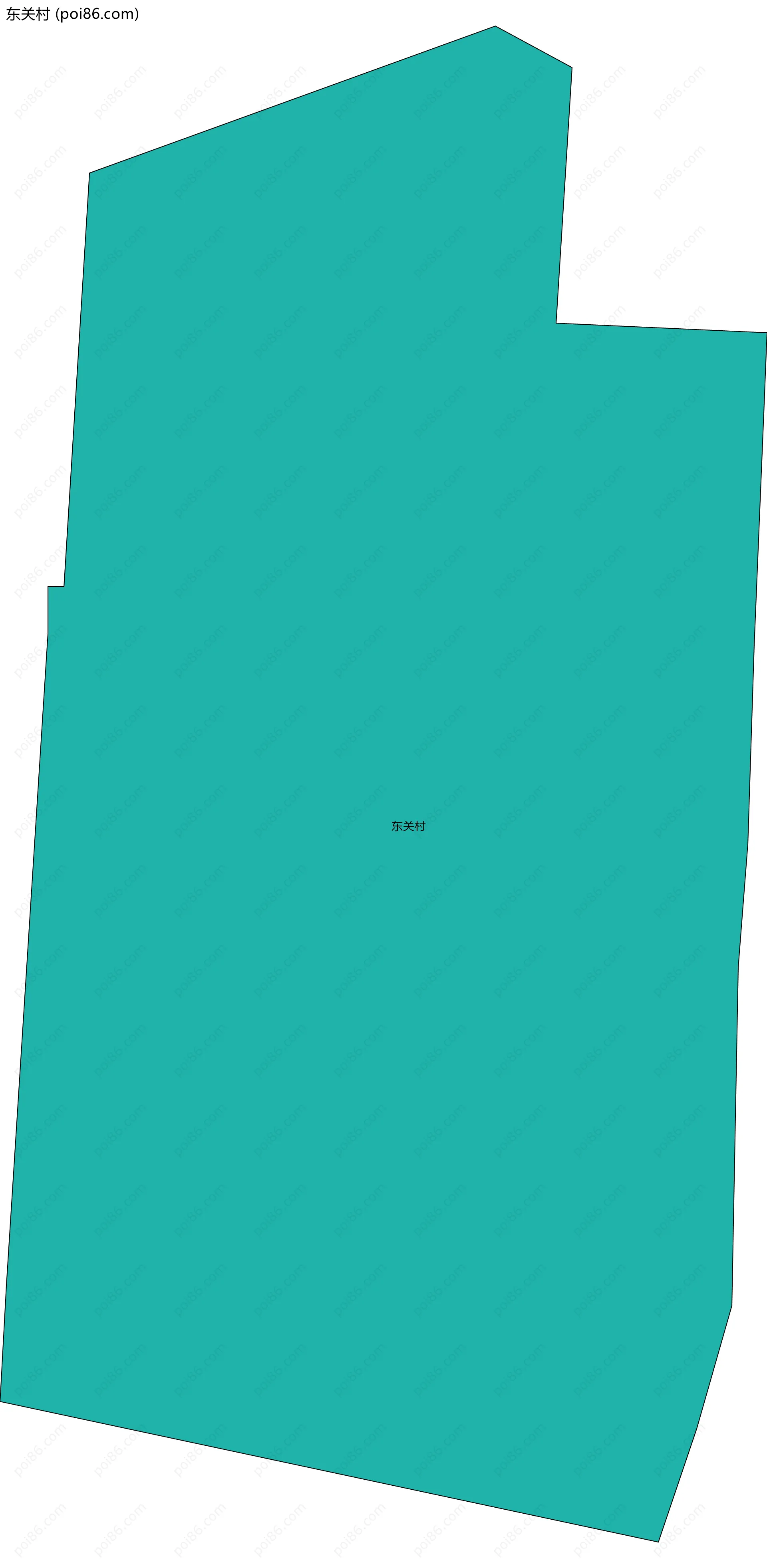 东关村边界地图