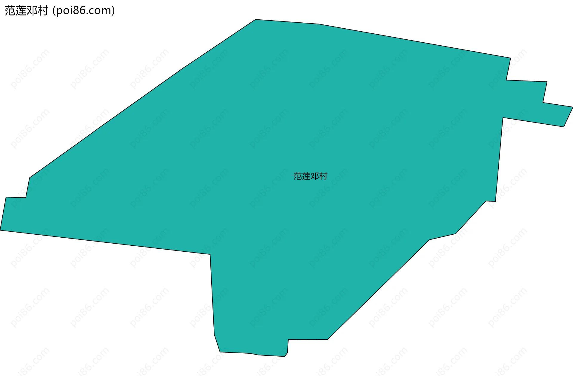 范莲邓村边界地图