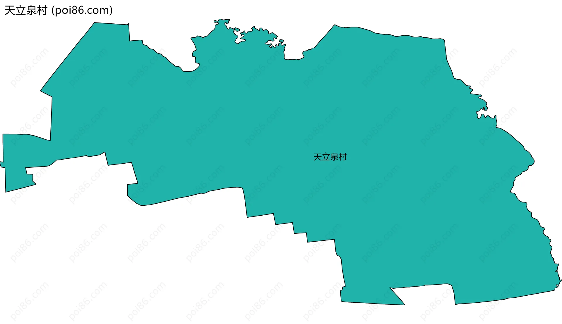 天立泉村边界地图