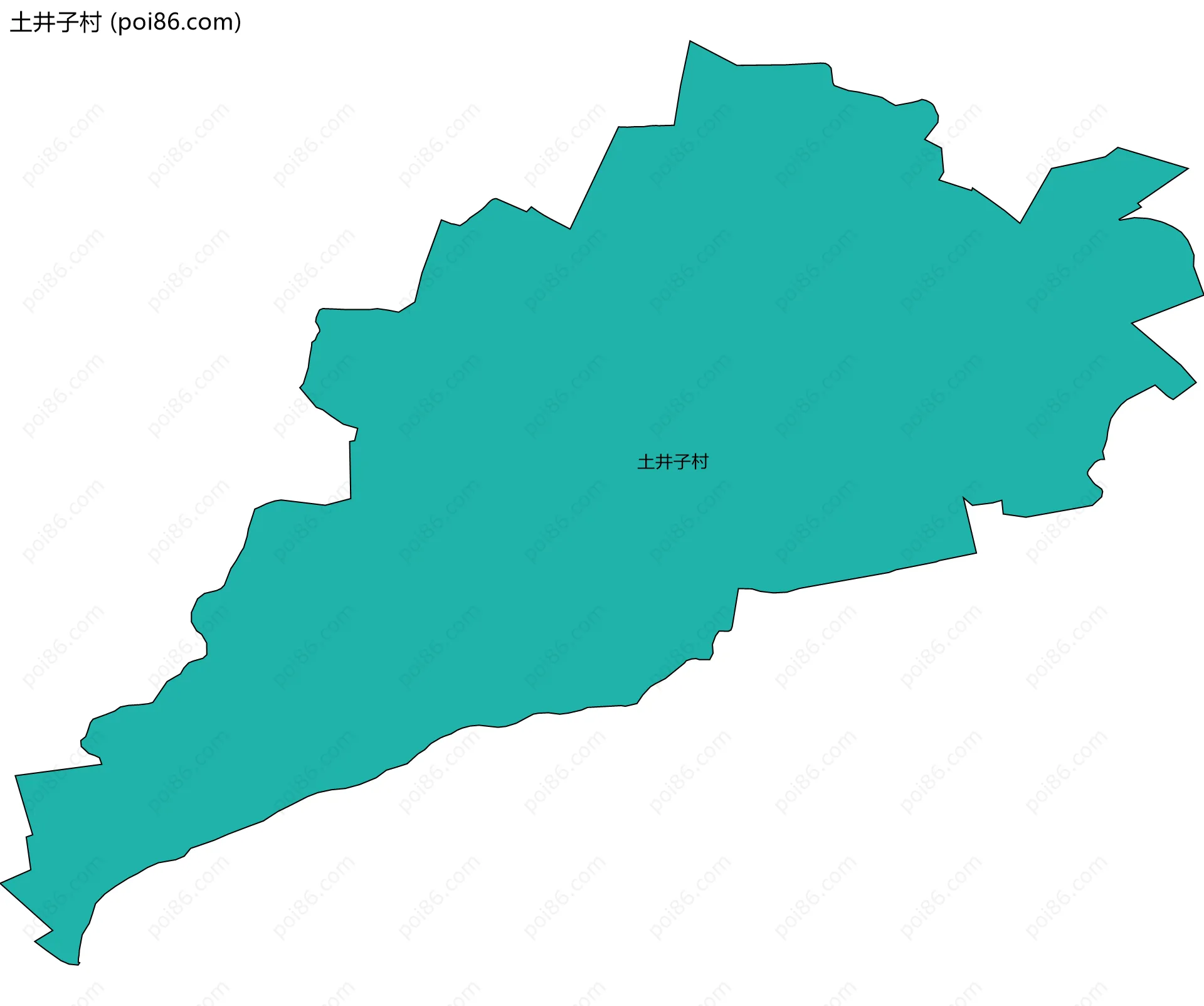 土井子村边界地图