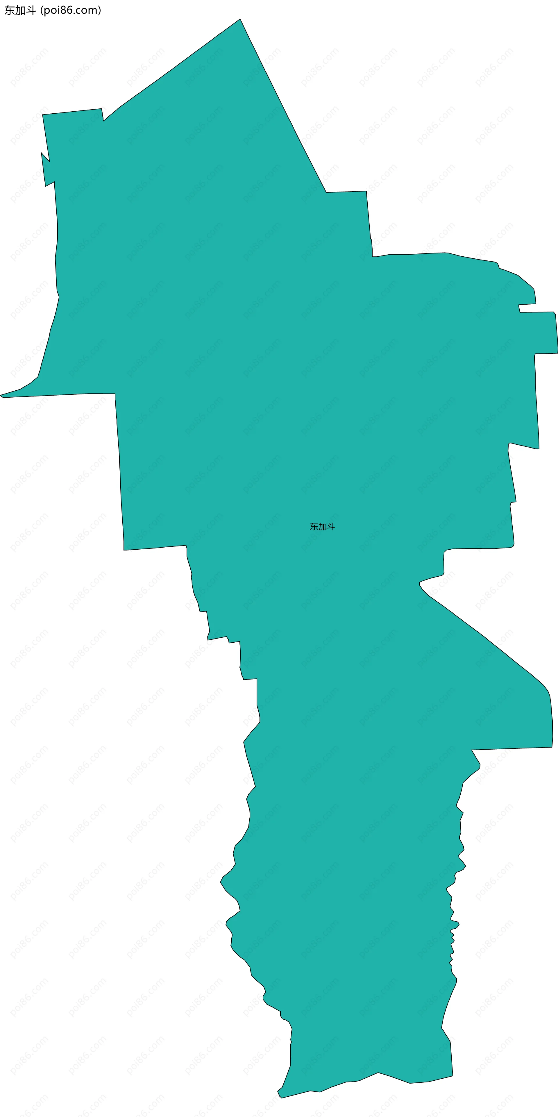 东加斗边界地图