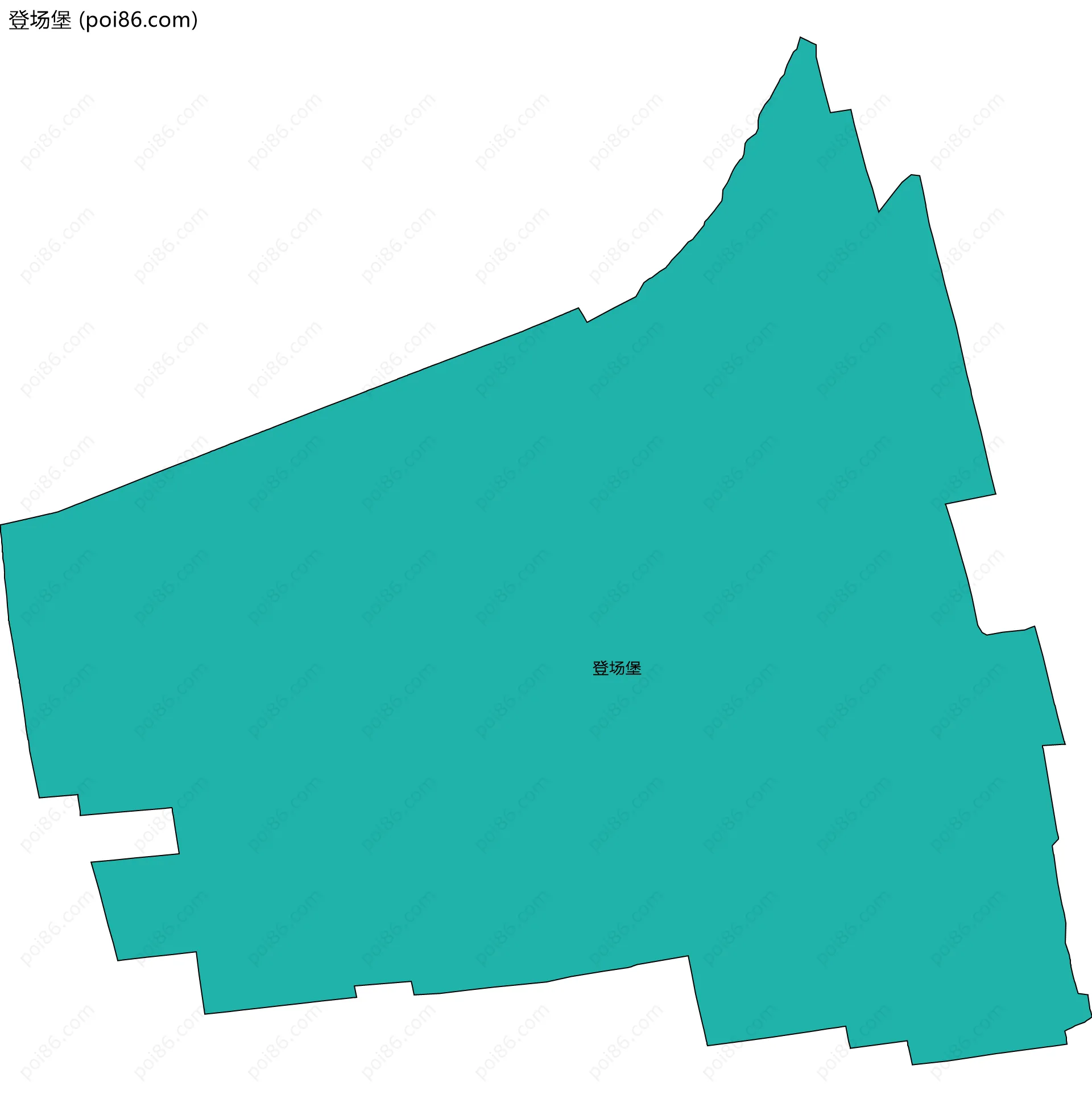 登场堡边界地图