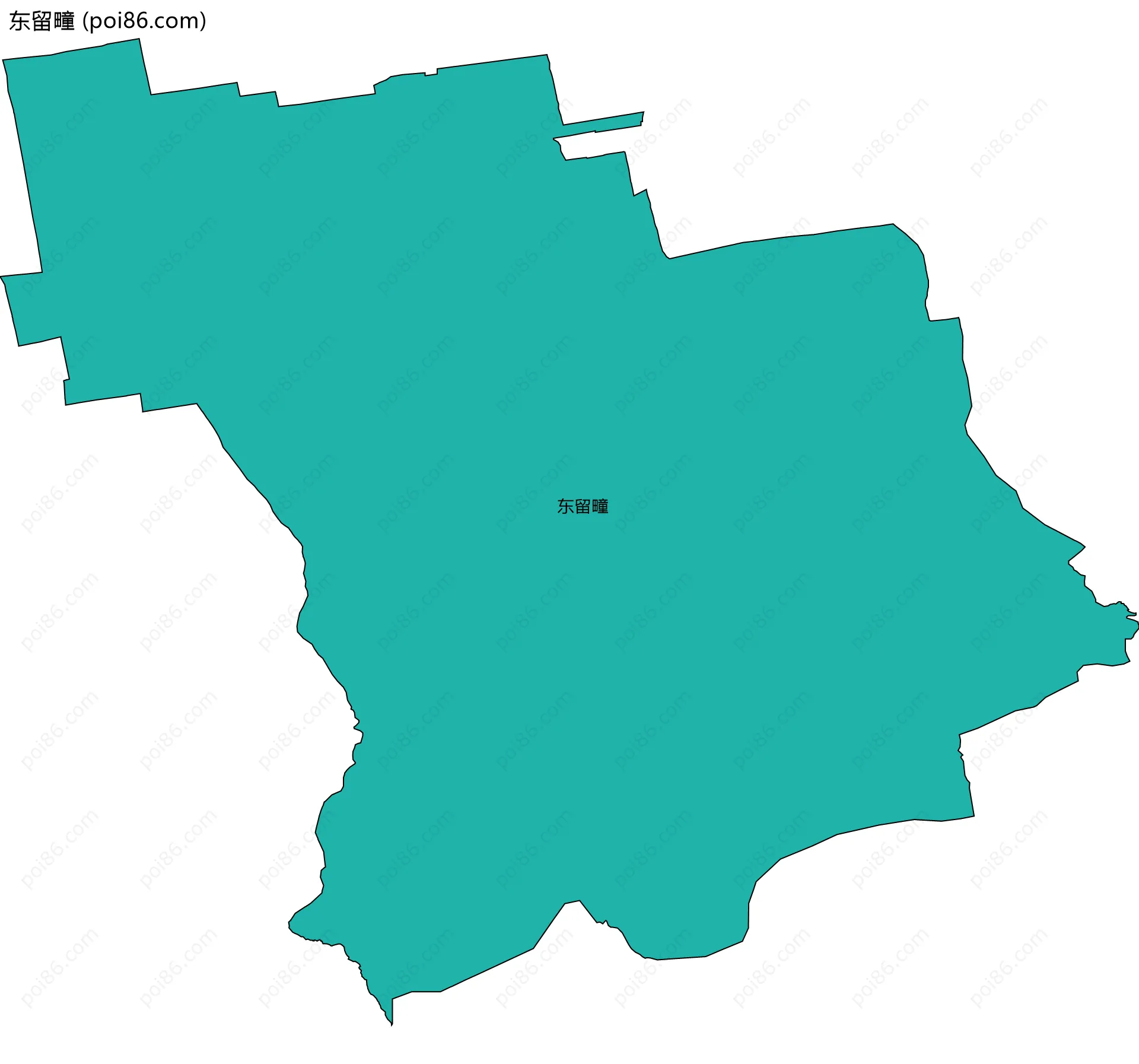 东留疃边界地图