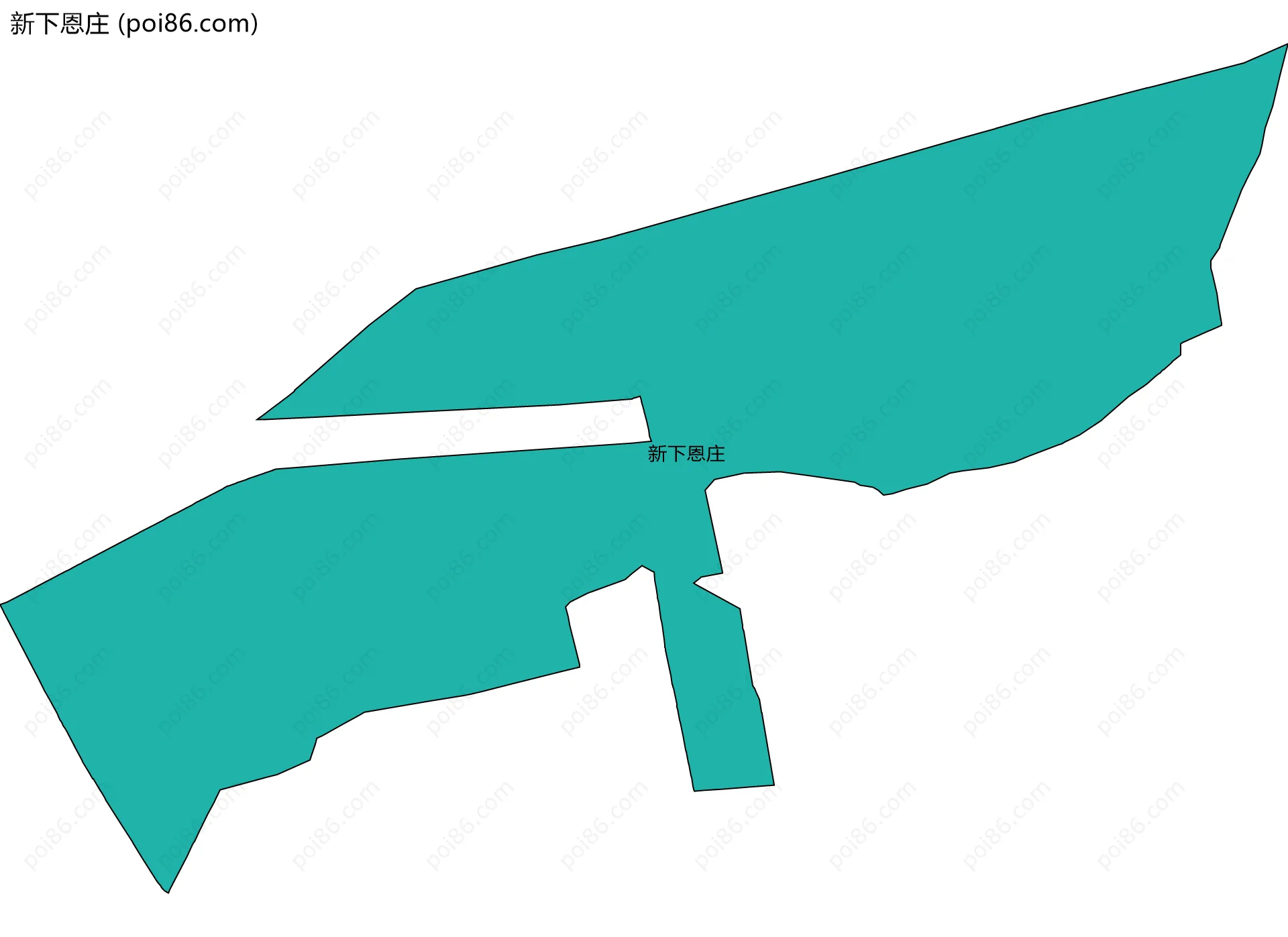 新下恩庄边界地图