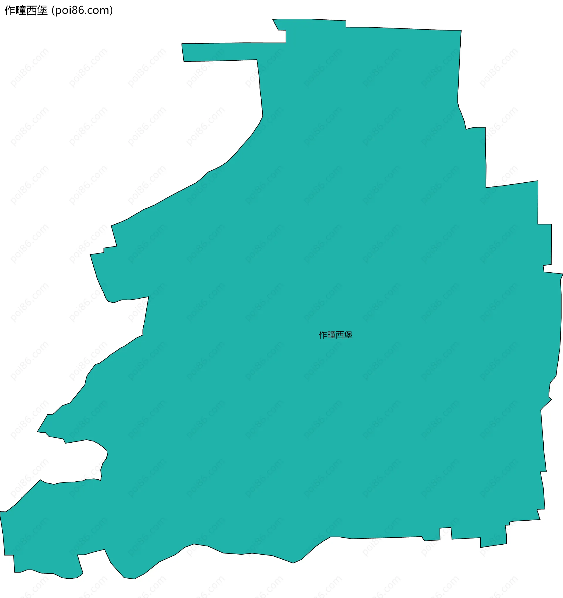 作疃西堡边界地图