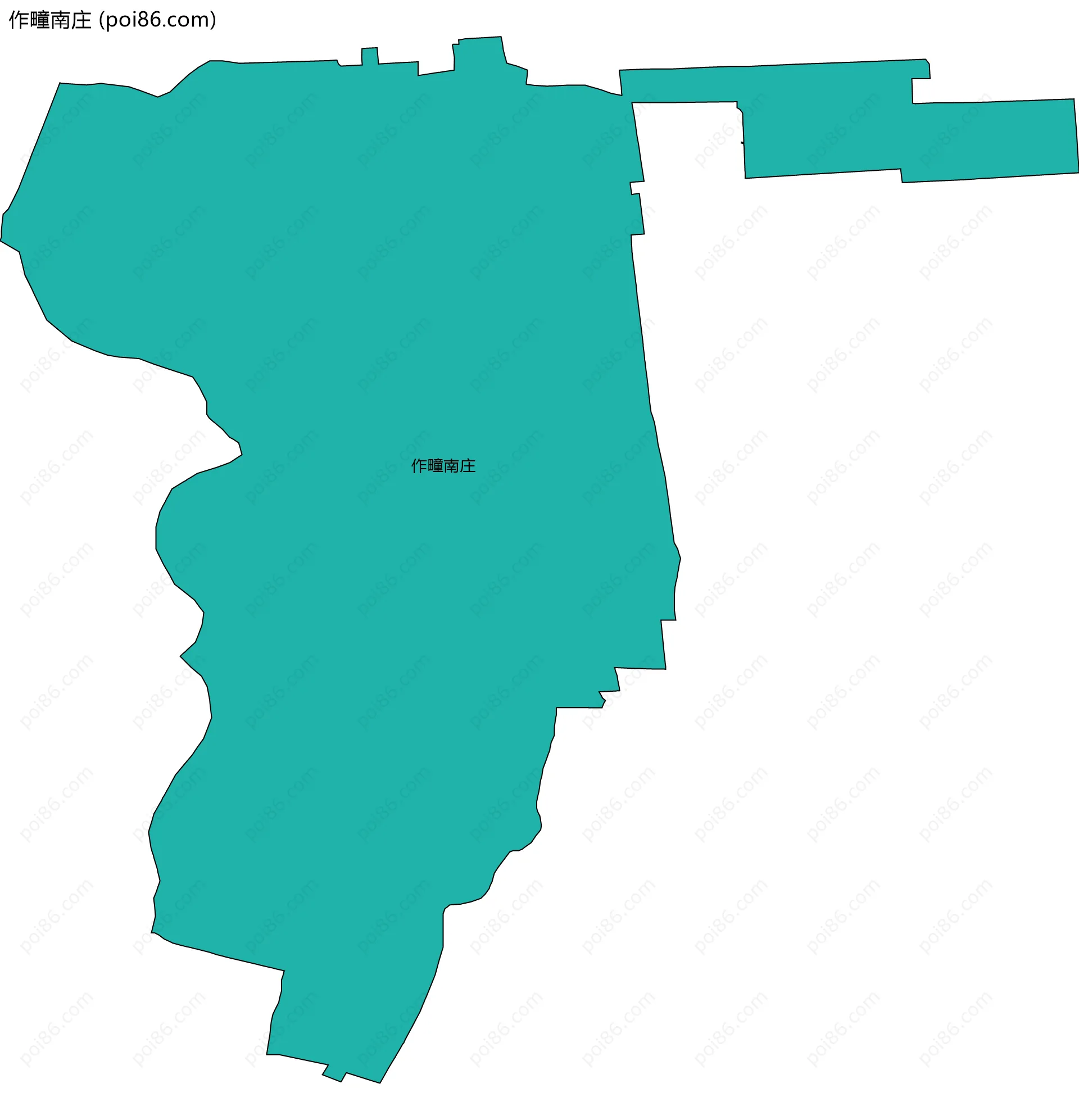 作疃南庄边界地图