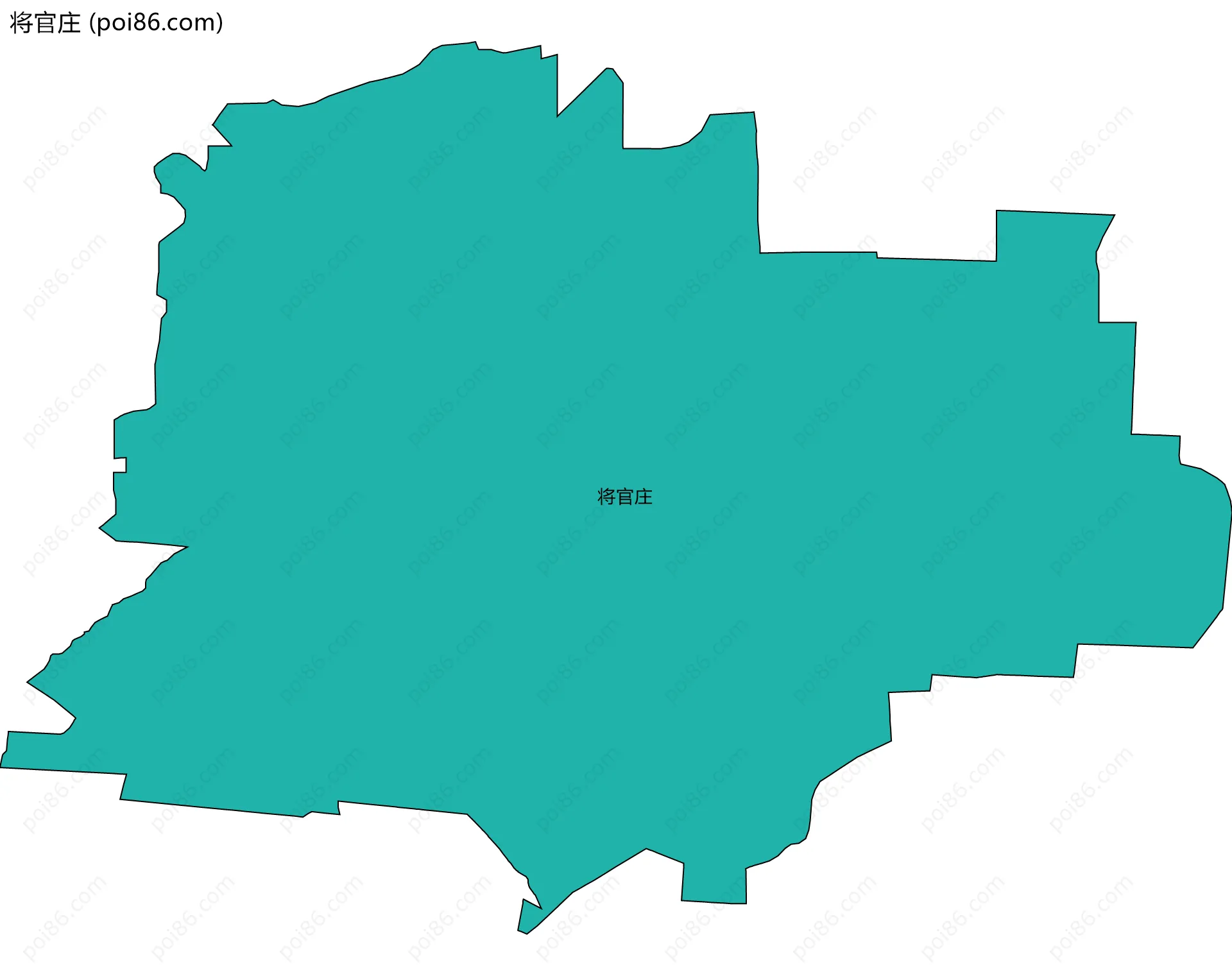 将官庄边界地图