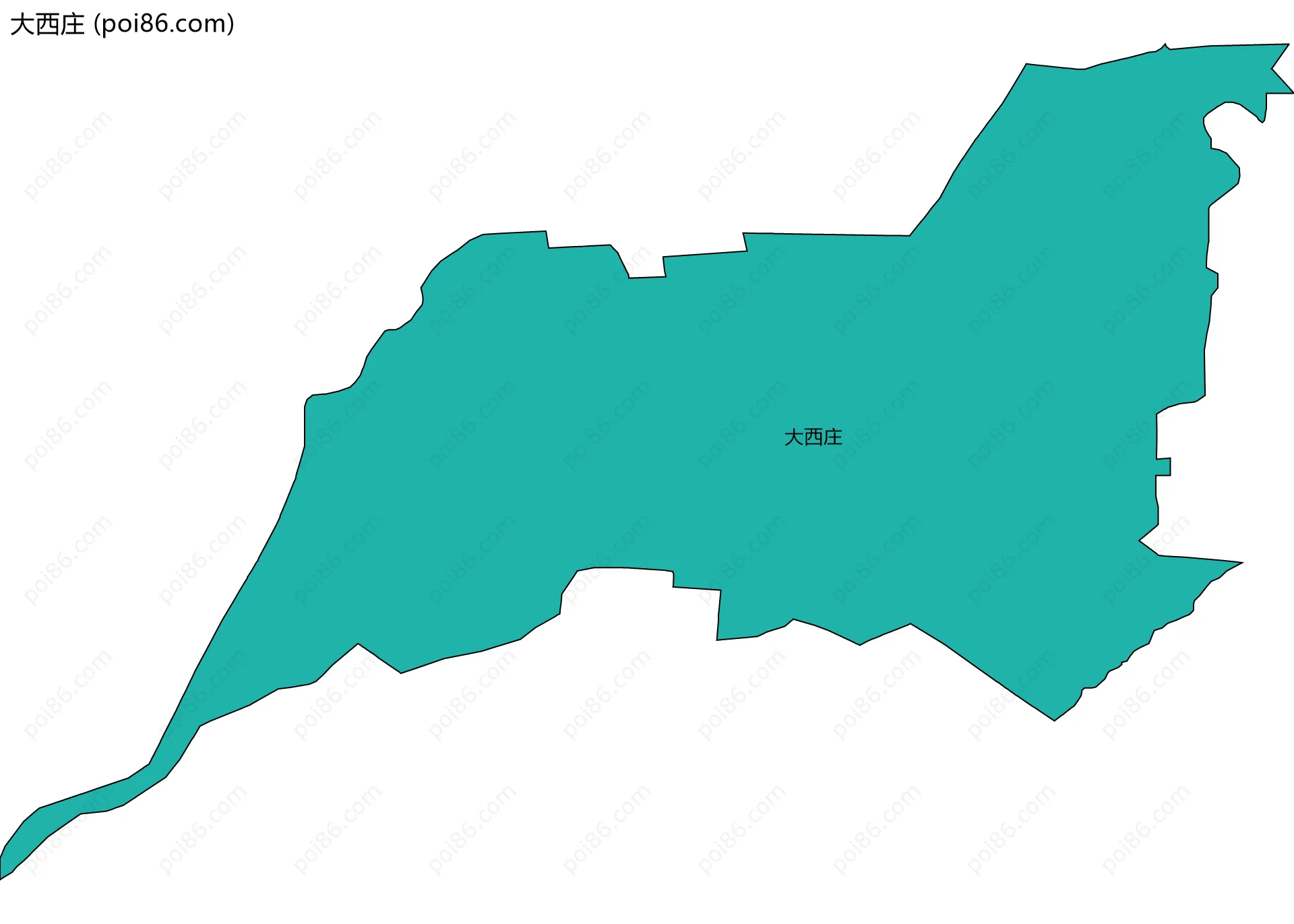 大西庄边界地图