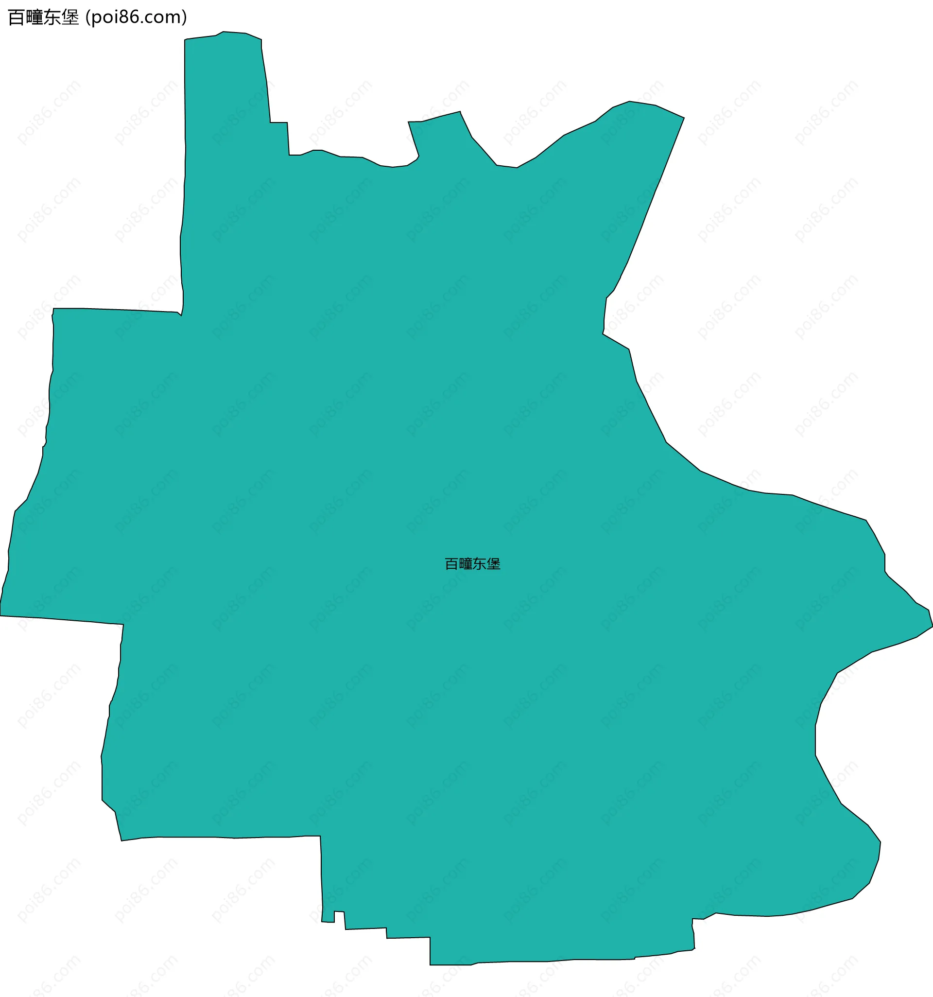 百疃东堡边界地图